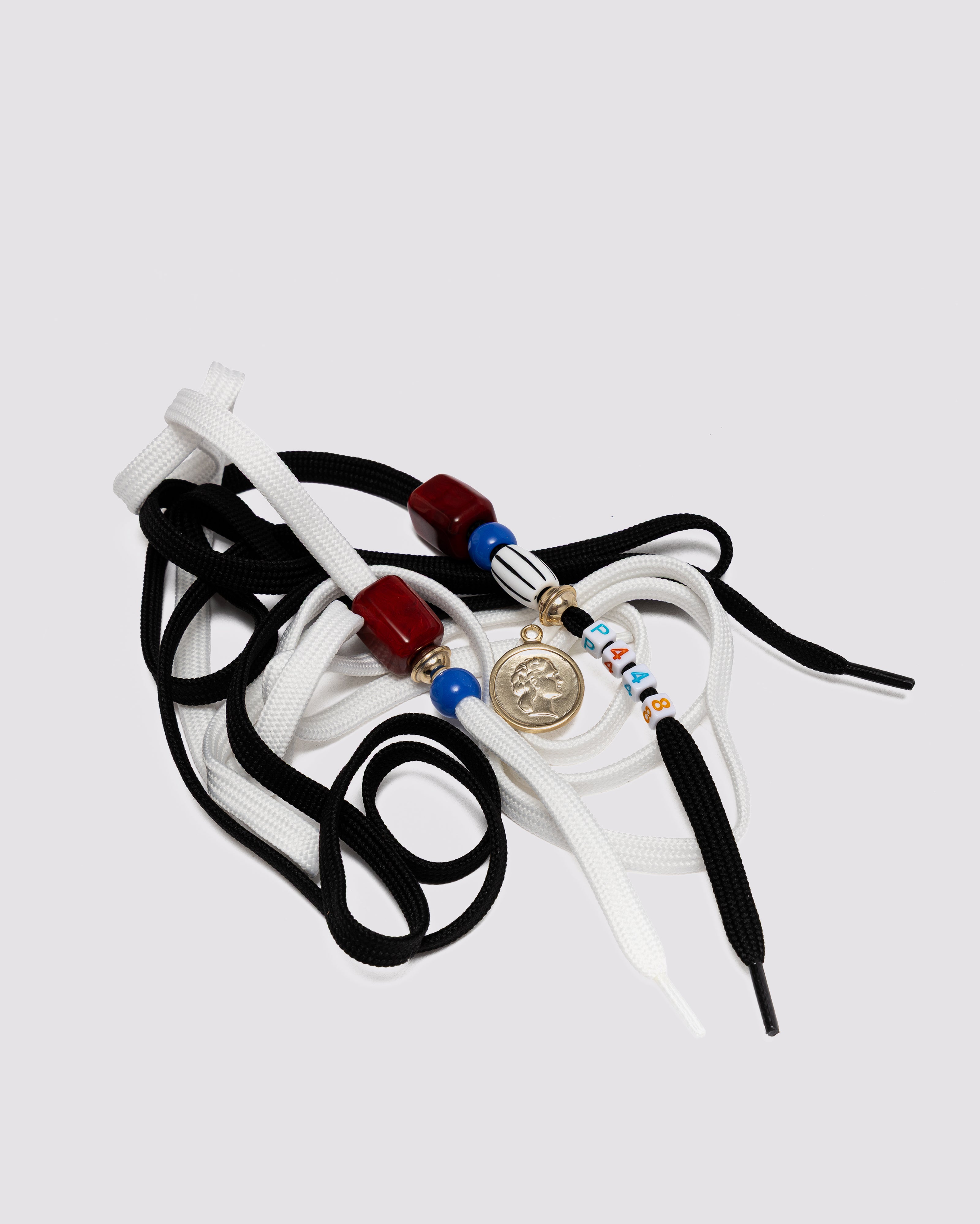 Charm Shoelaces White/Black