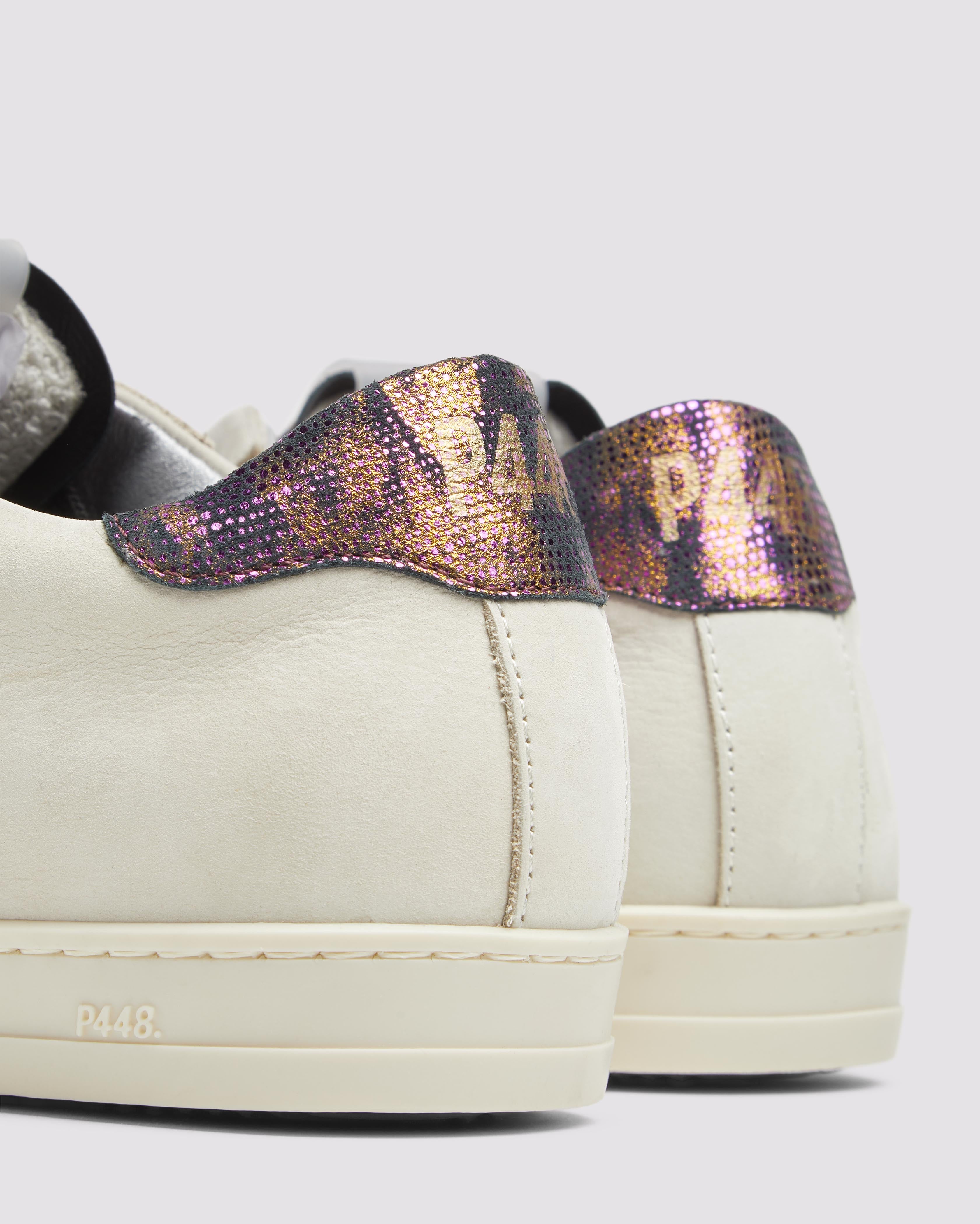 John Nest/Sand - Women's Low-Top Leather Sneaker – P448