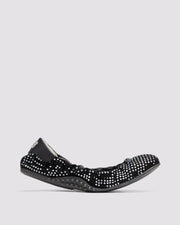 Side angle of black with sequins flat