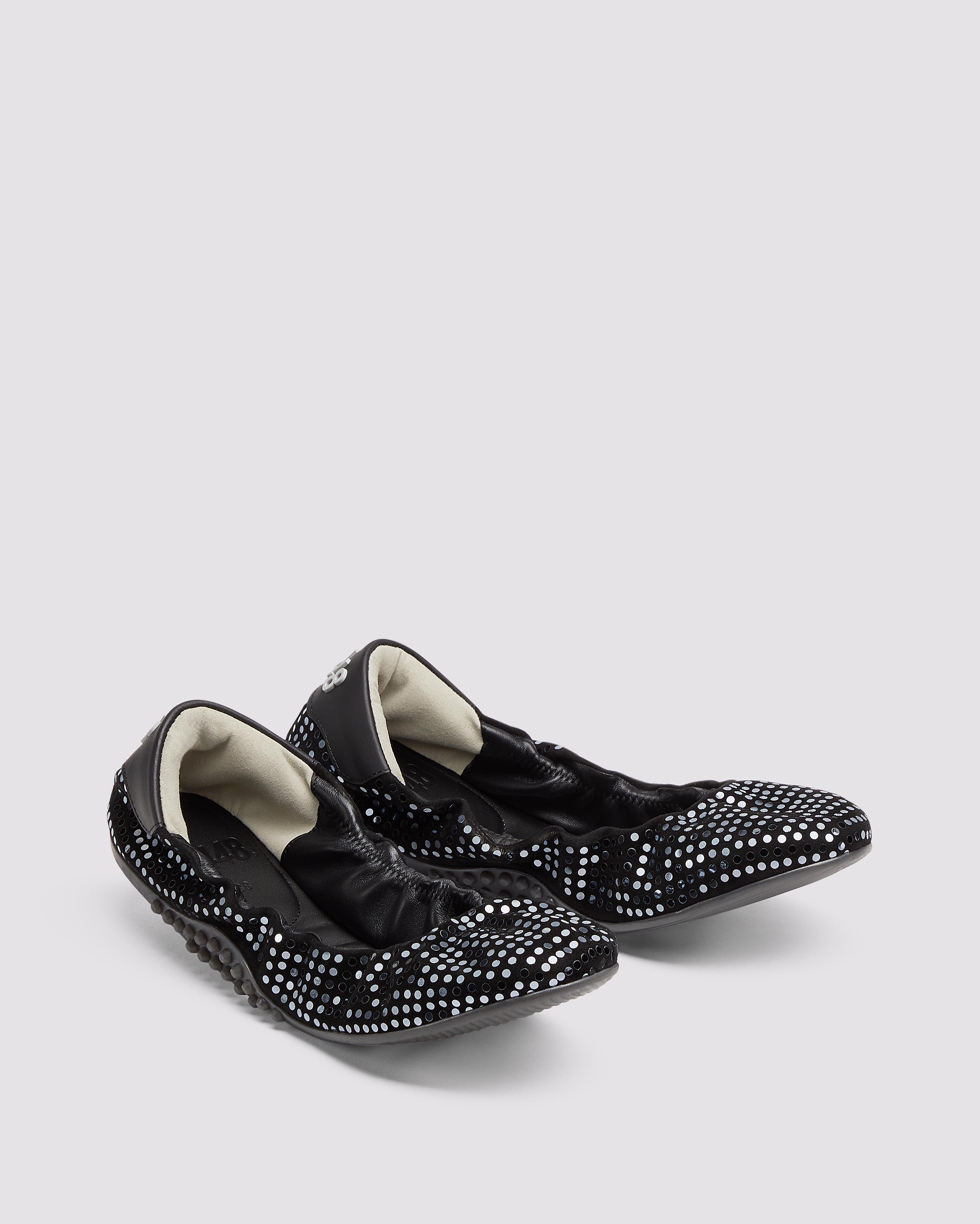 Stella Sequin - Black Silver - Women's Slip-On | P448
