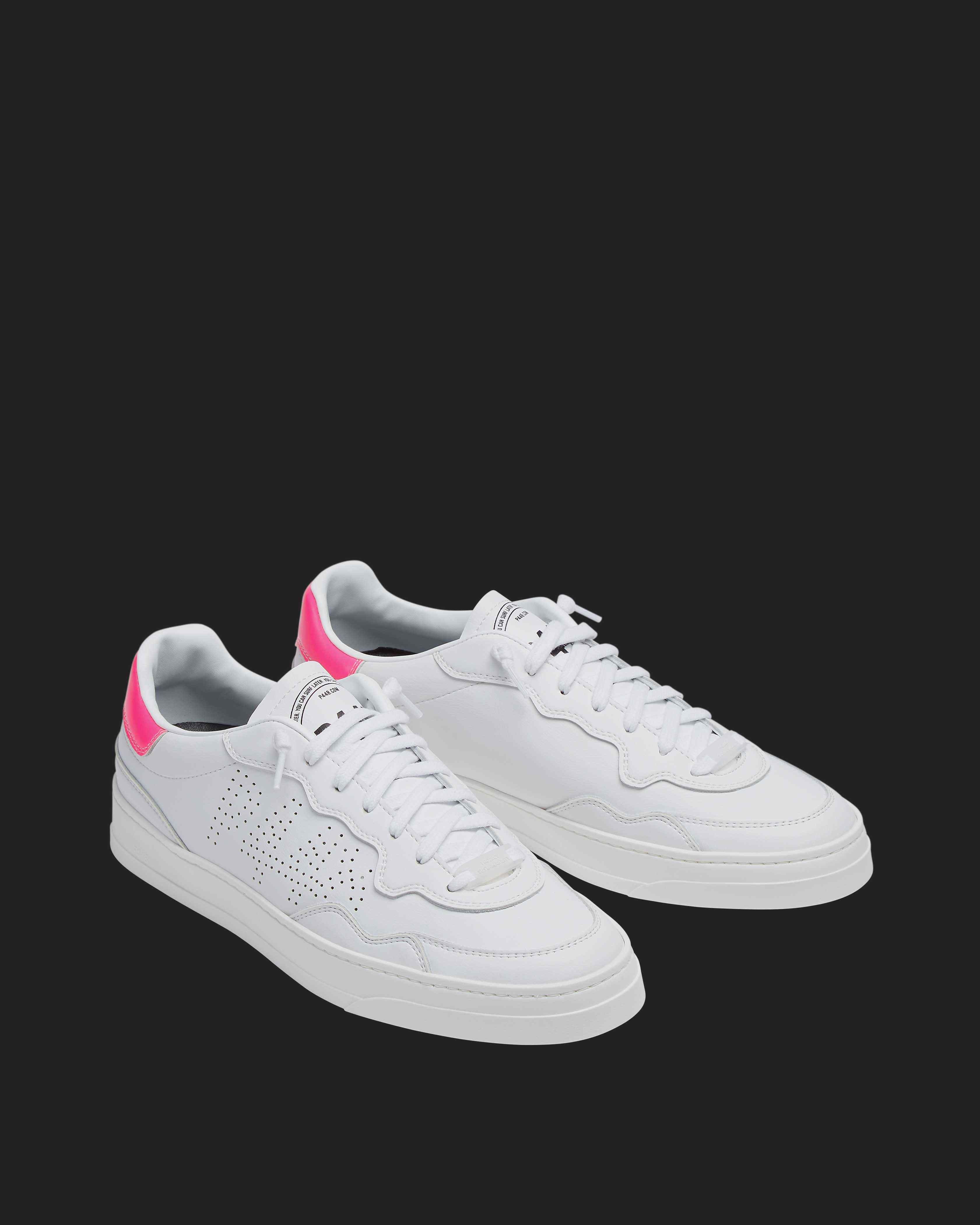 スニーカー P448 Women Sneakers CORBALI WHI SLV White Bali Recycled Fuchsia Sneaker – P448