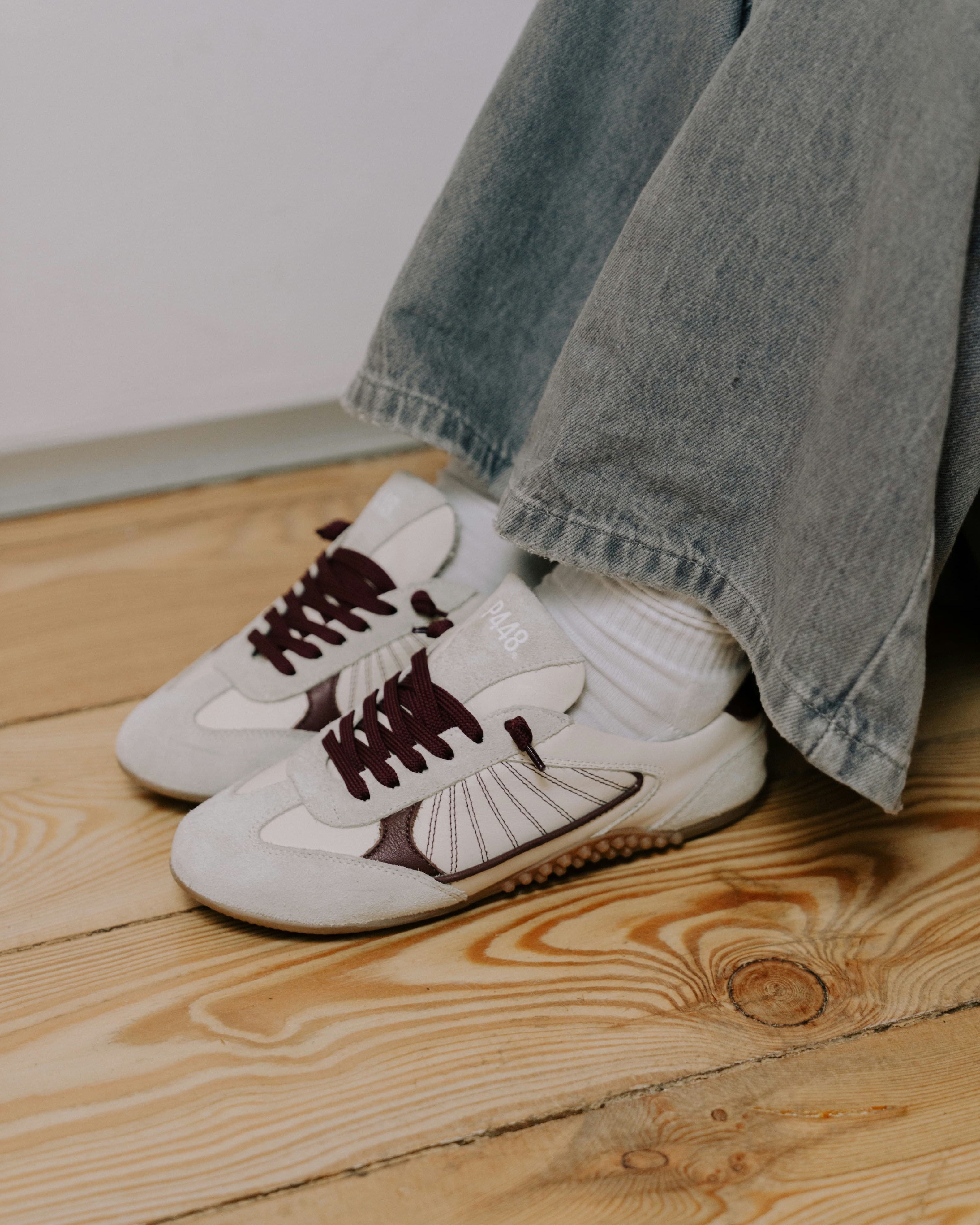 Lisbon Cream Maroon