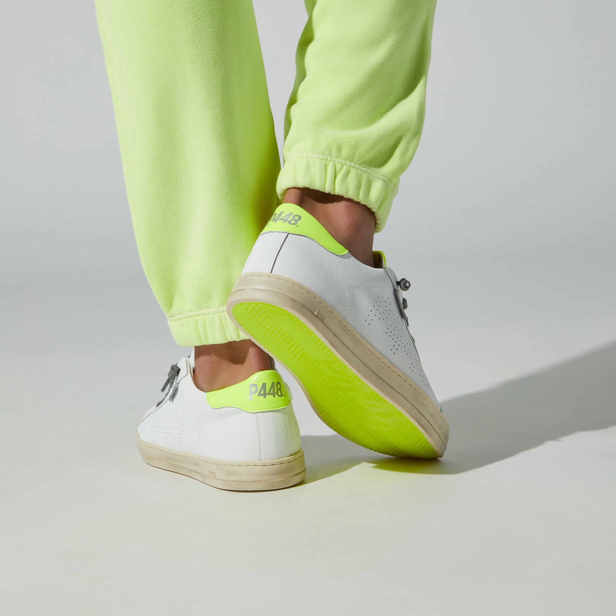 John Recycled White/Yellow Sneaker – P448