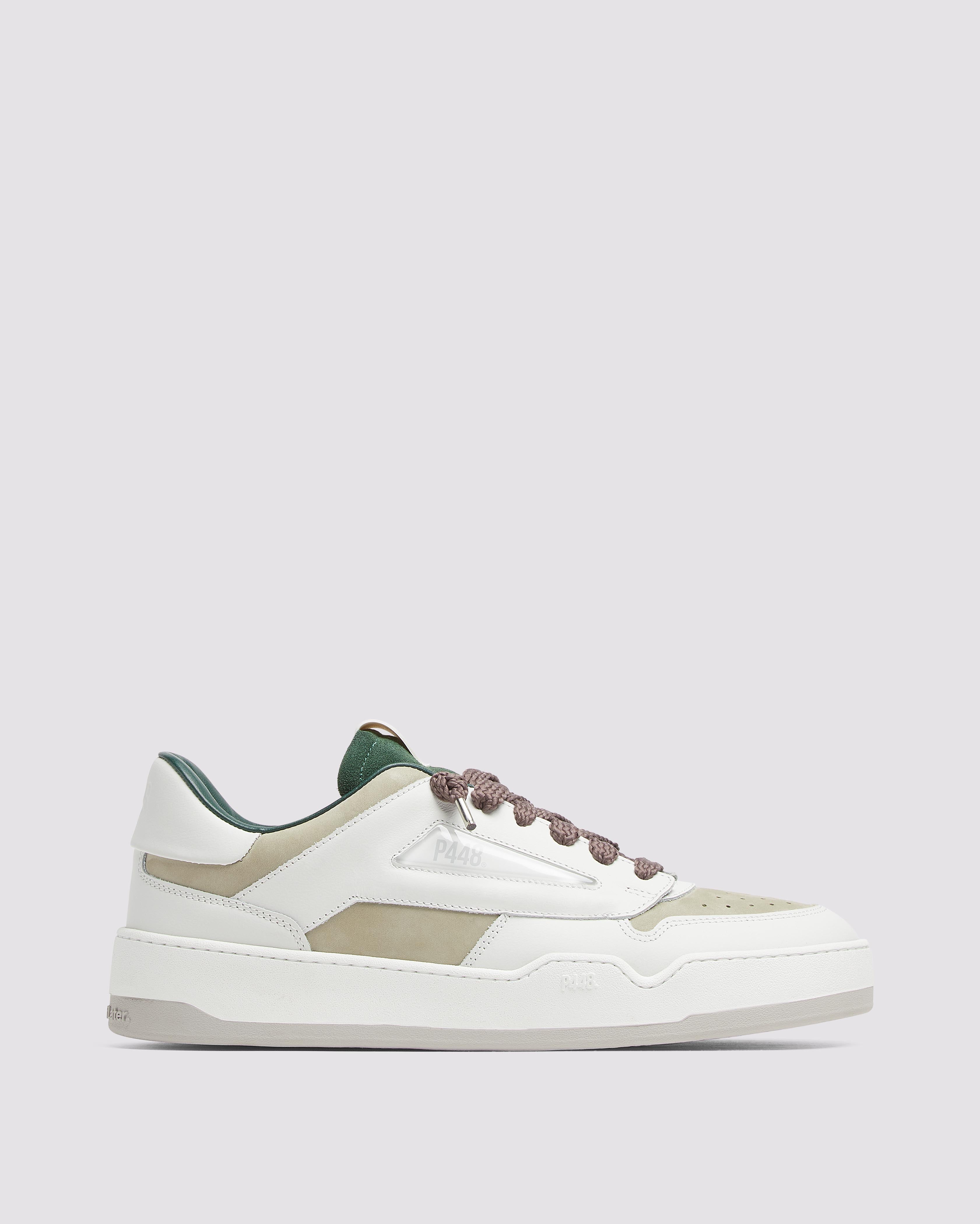 BRIEFING S アイボリー Brixton White/Mellow - Men's Low-Top Sneaker – P448