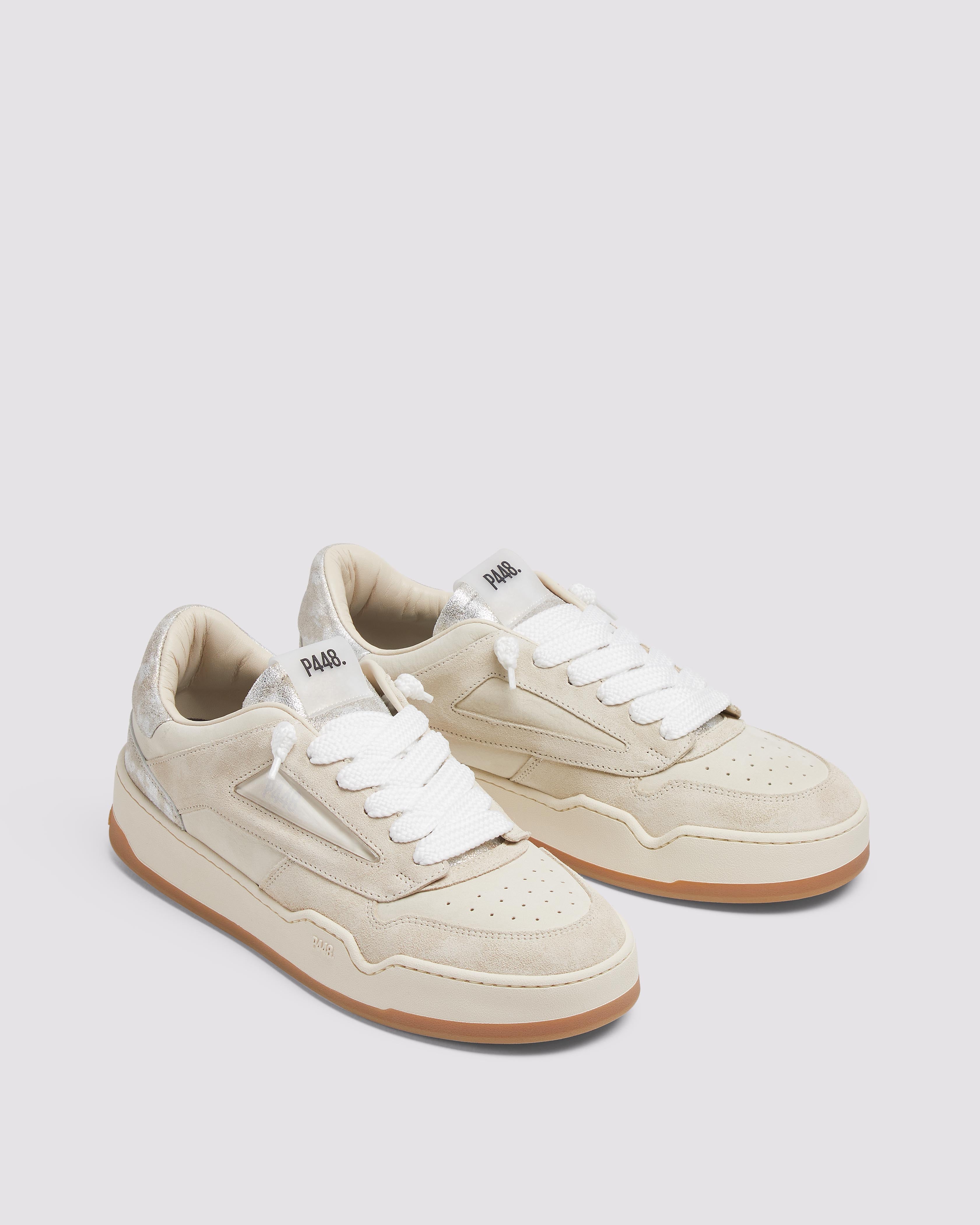 Brixton Metallico - Women's Low-Top Metallic Leather Sneaker – P448