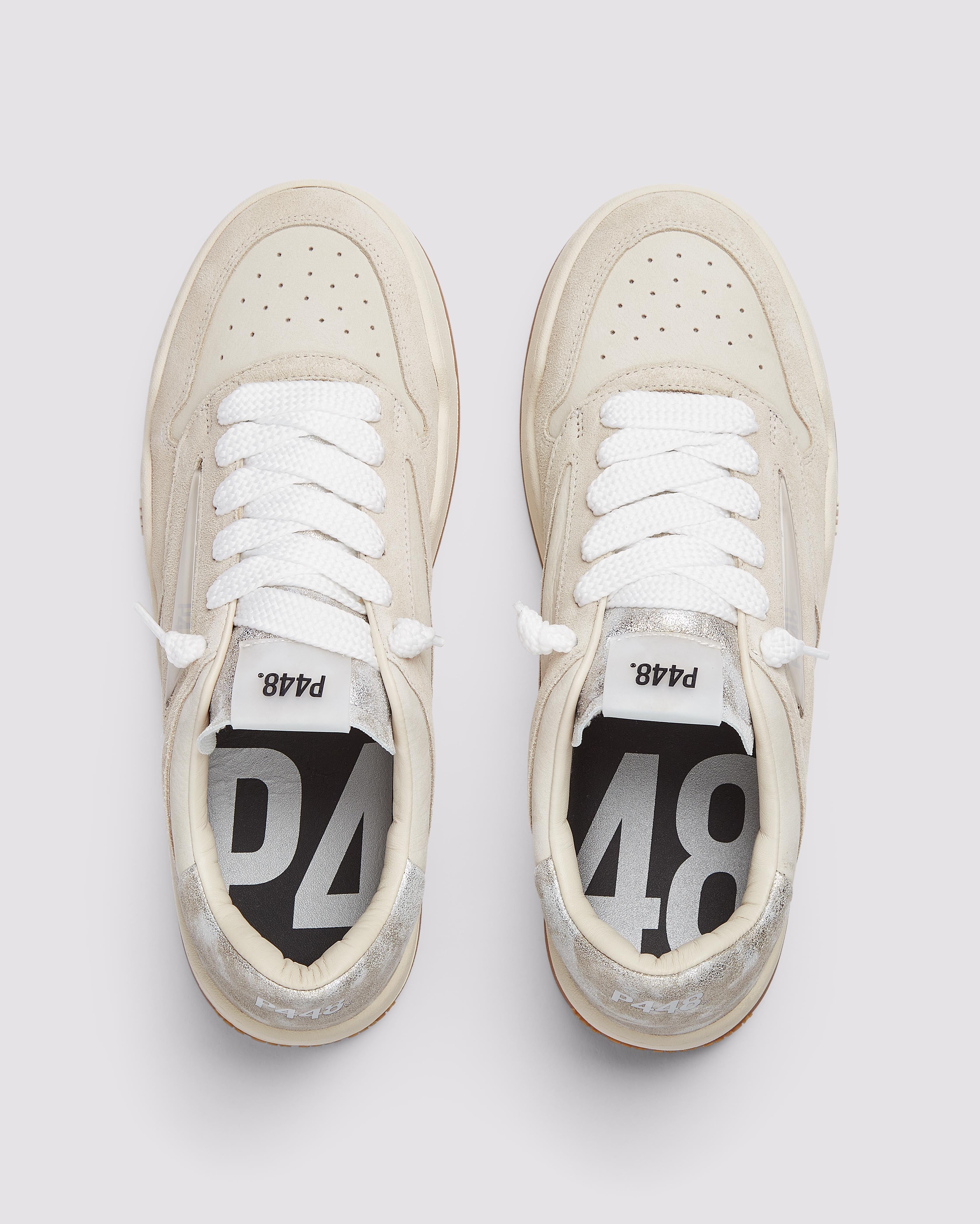 Brixton Metallico - Women's Low-Top Metallic Leather Sneaker – P448