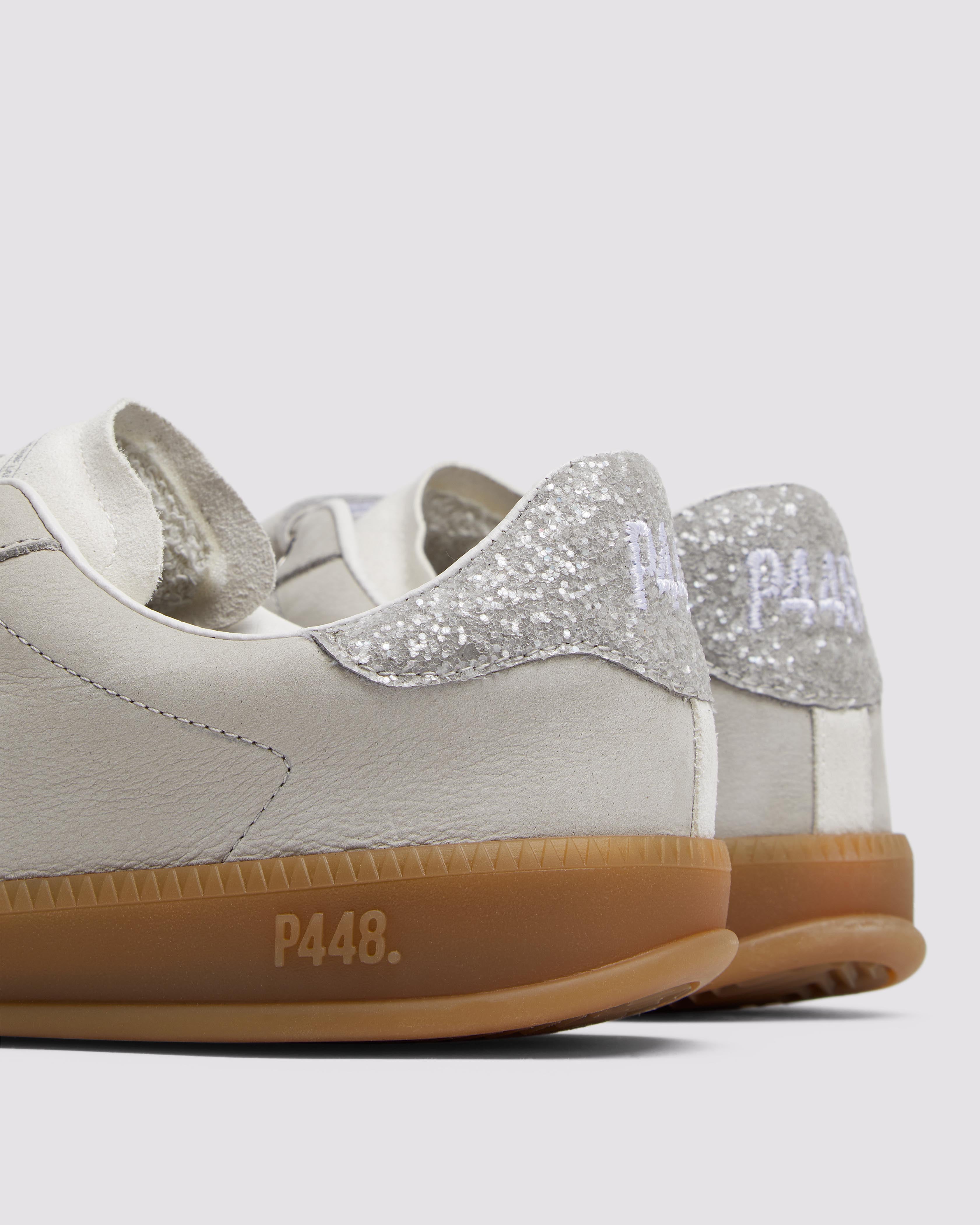 ★i0425★ Capri Glitter/Pearl - Women's Low-Top Glitter Sneaker – P448