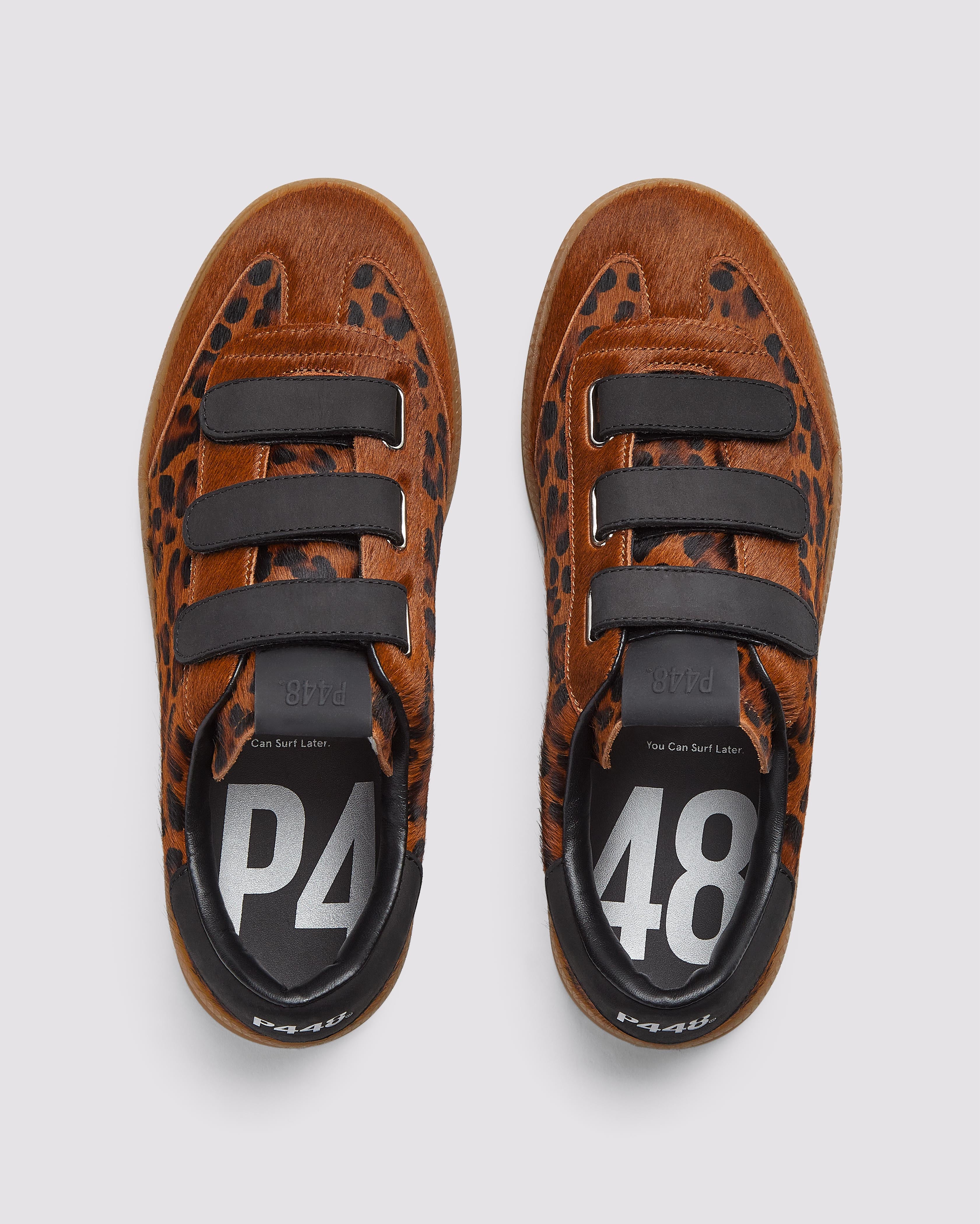 Capri Leopard/Brown - Women's Leopard Print Low-Top Sneaker – P448