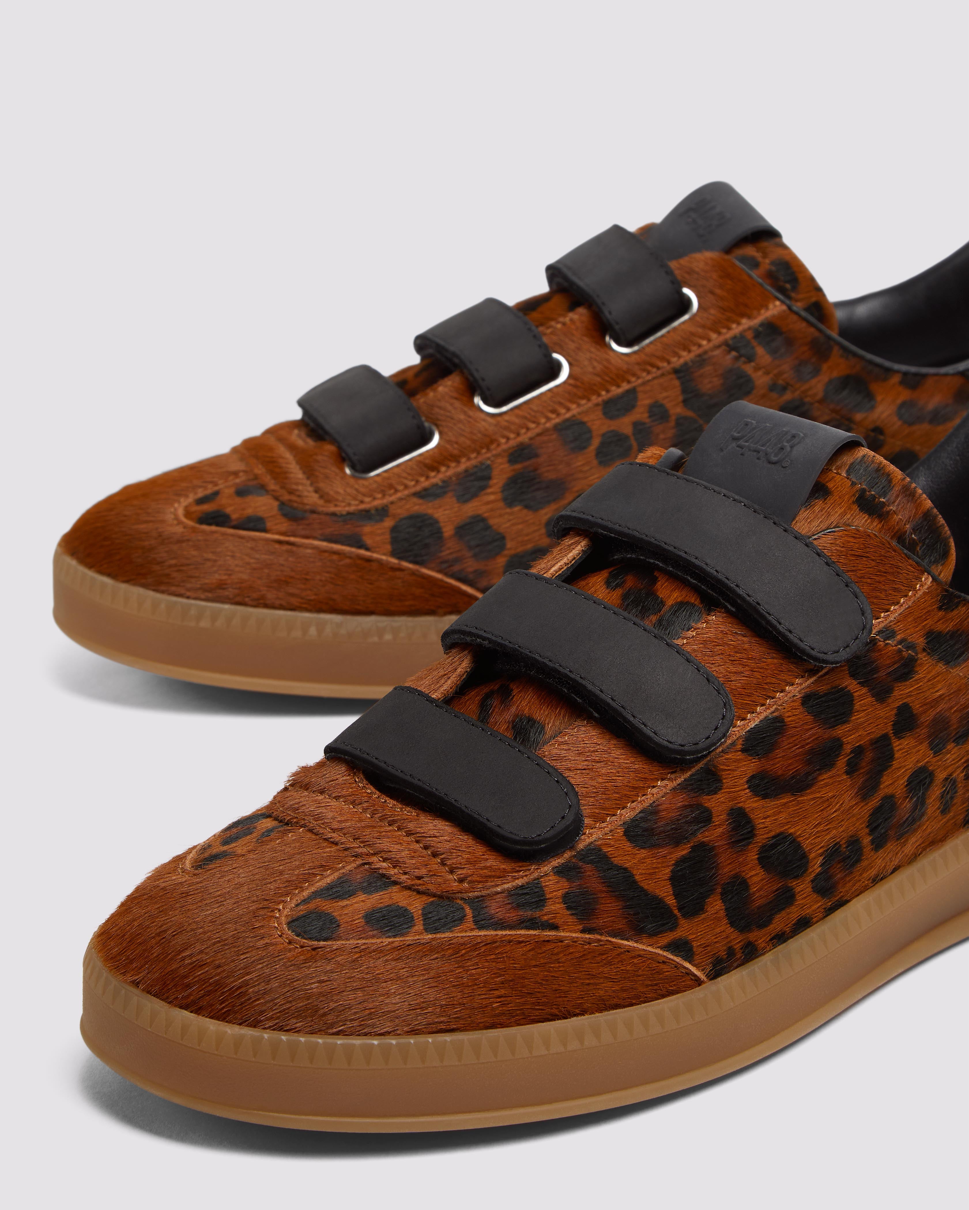 Capri Leopard/Brown - Women's Leopard Print Low-Top Sneaker – P448