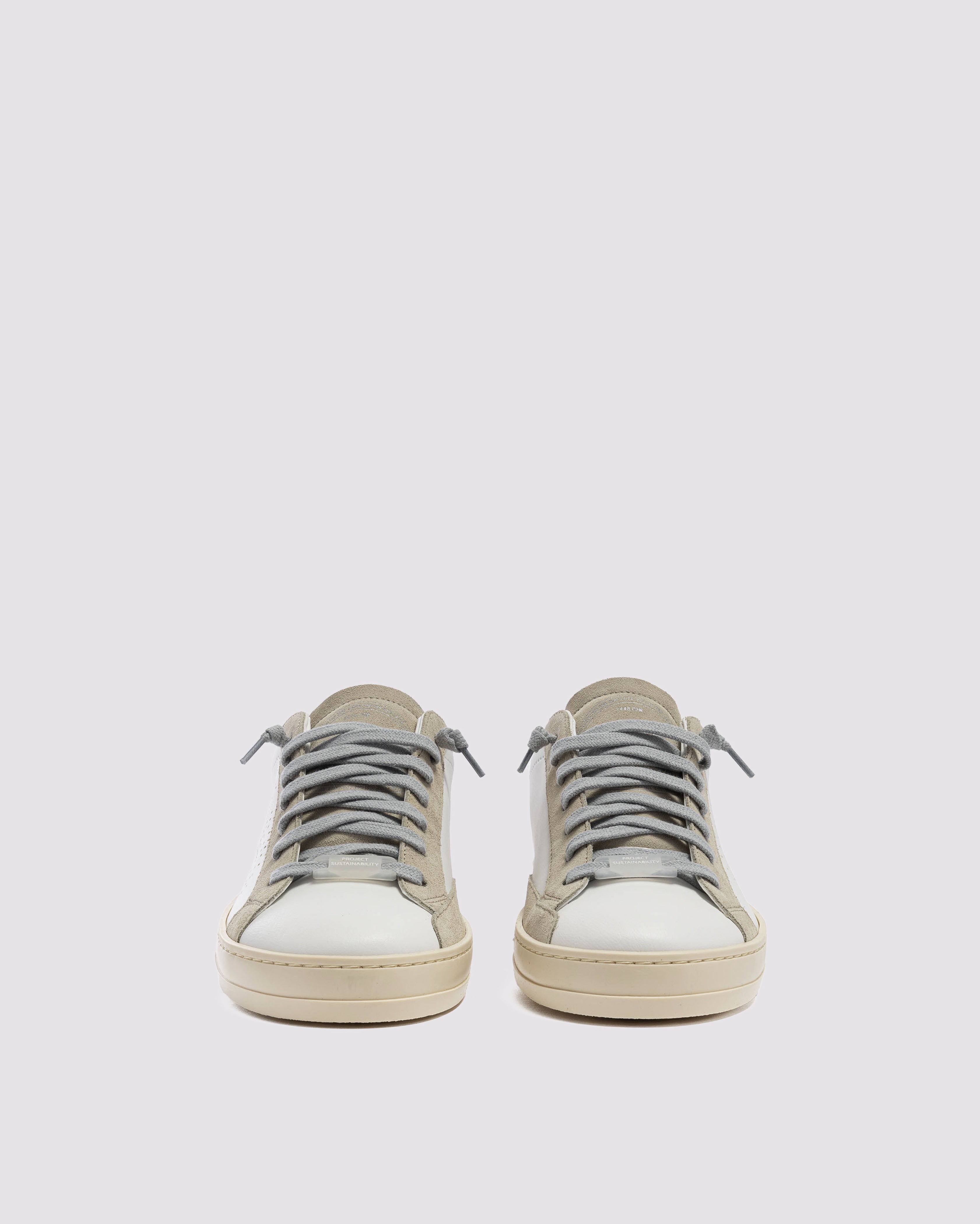 John Recycled White/Green - Low-Top Sustainable Sneaker – P448