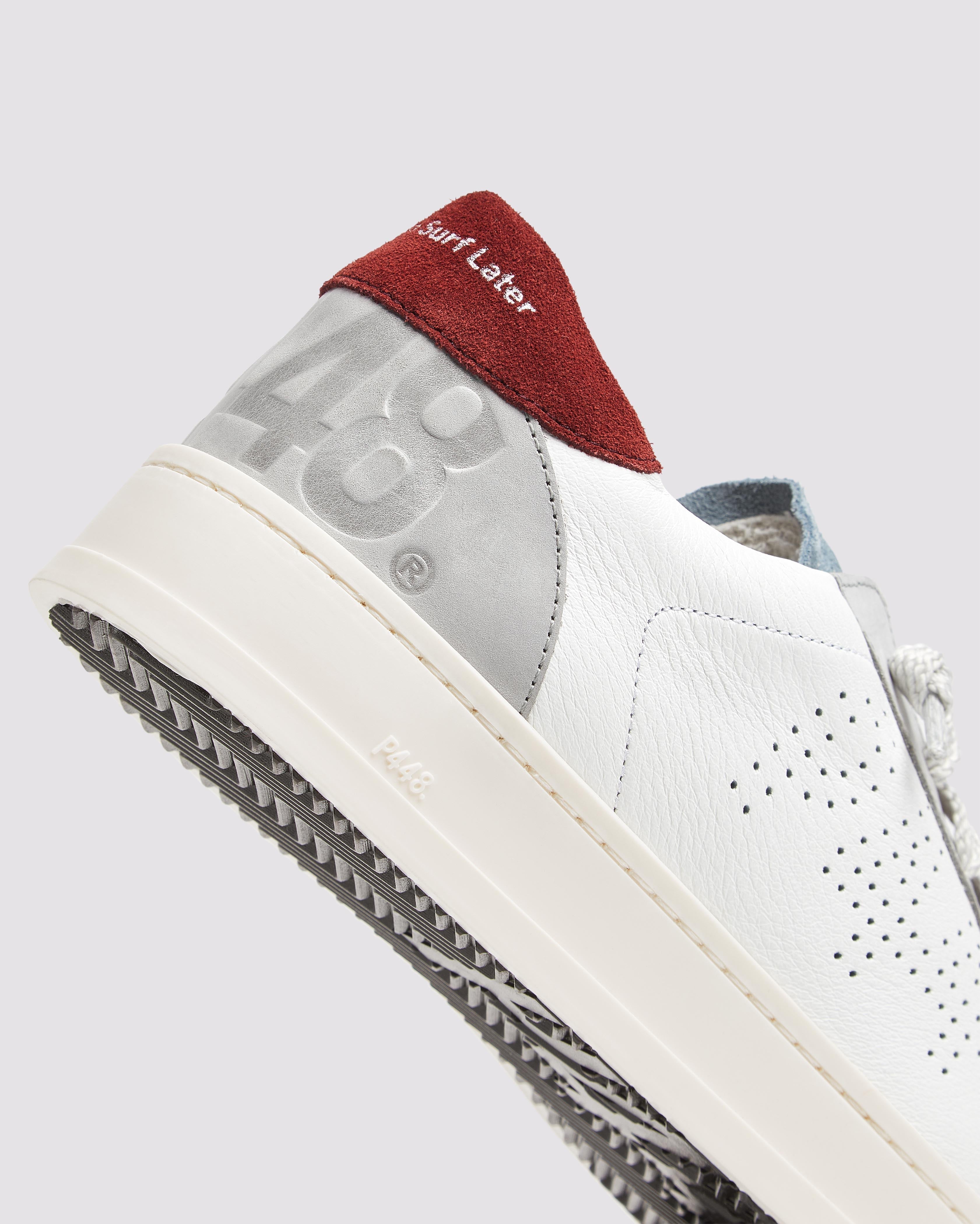 Jack White/Burgundy - Men's Sneaker | P448