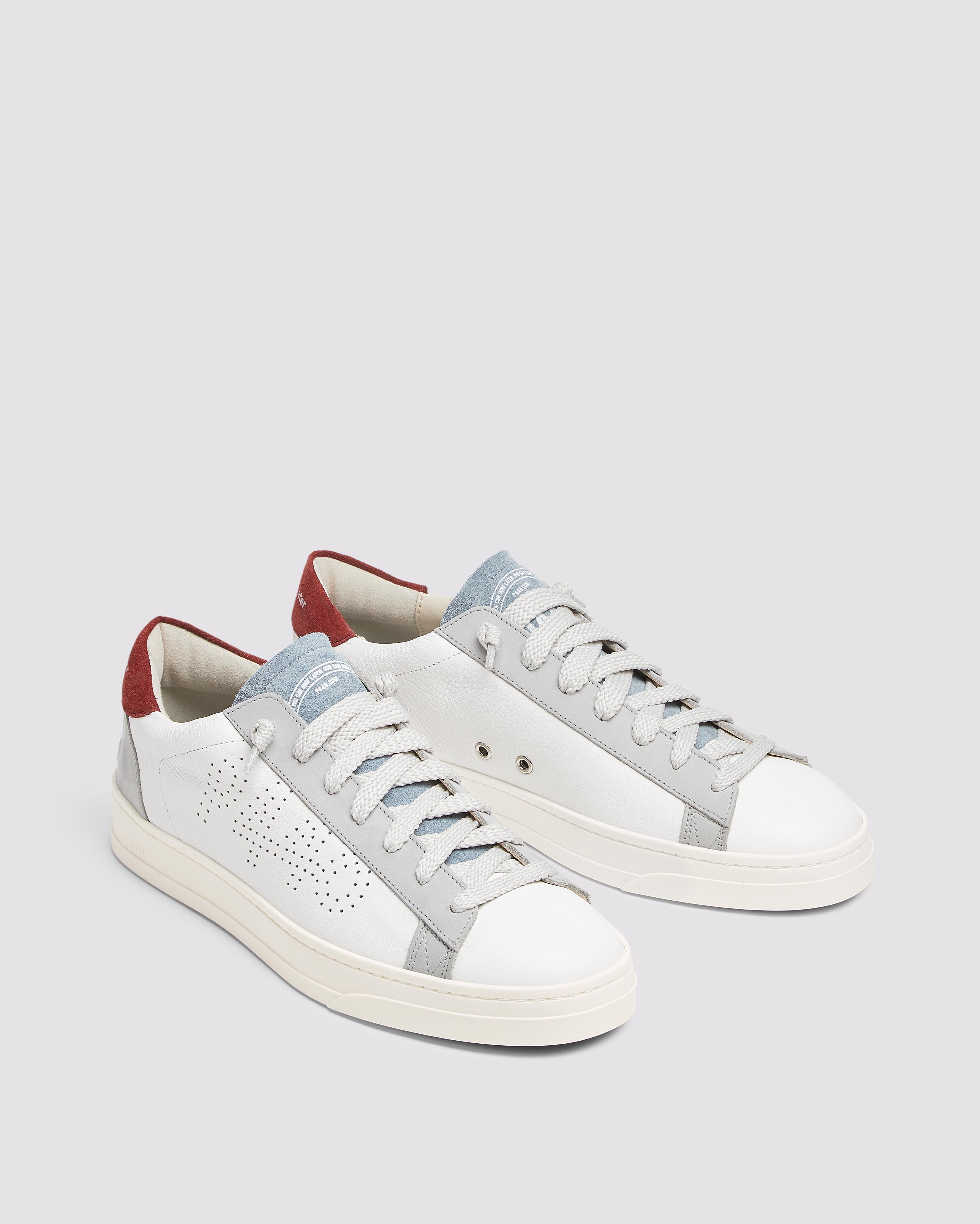 Jack White/Burgundy - Men's Sneaker | P448