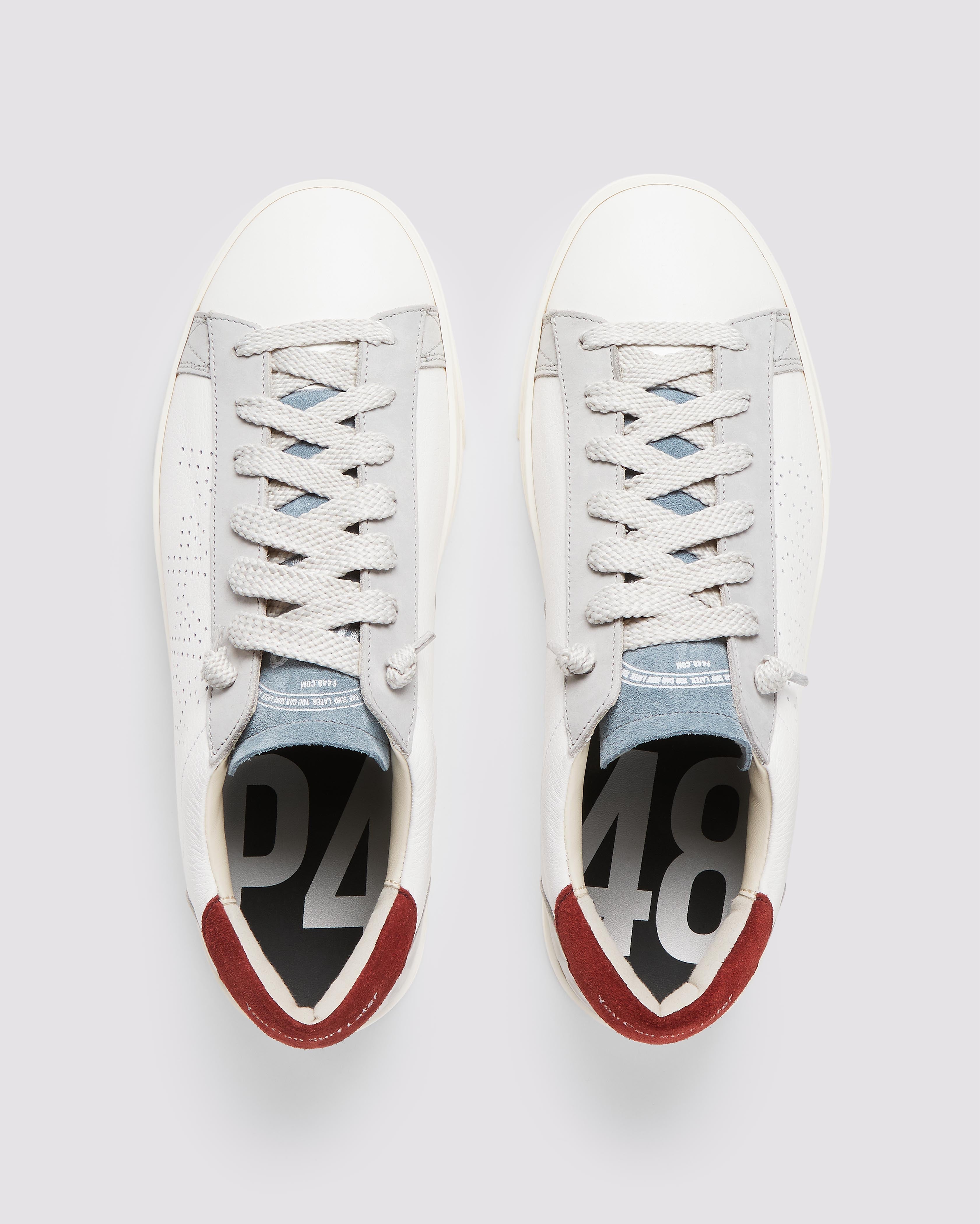 Jack White/Burgundy - Men's Sneaker | P448