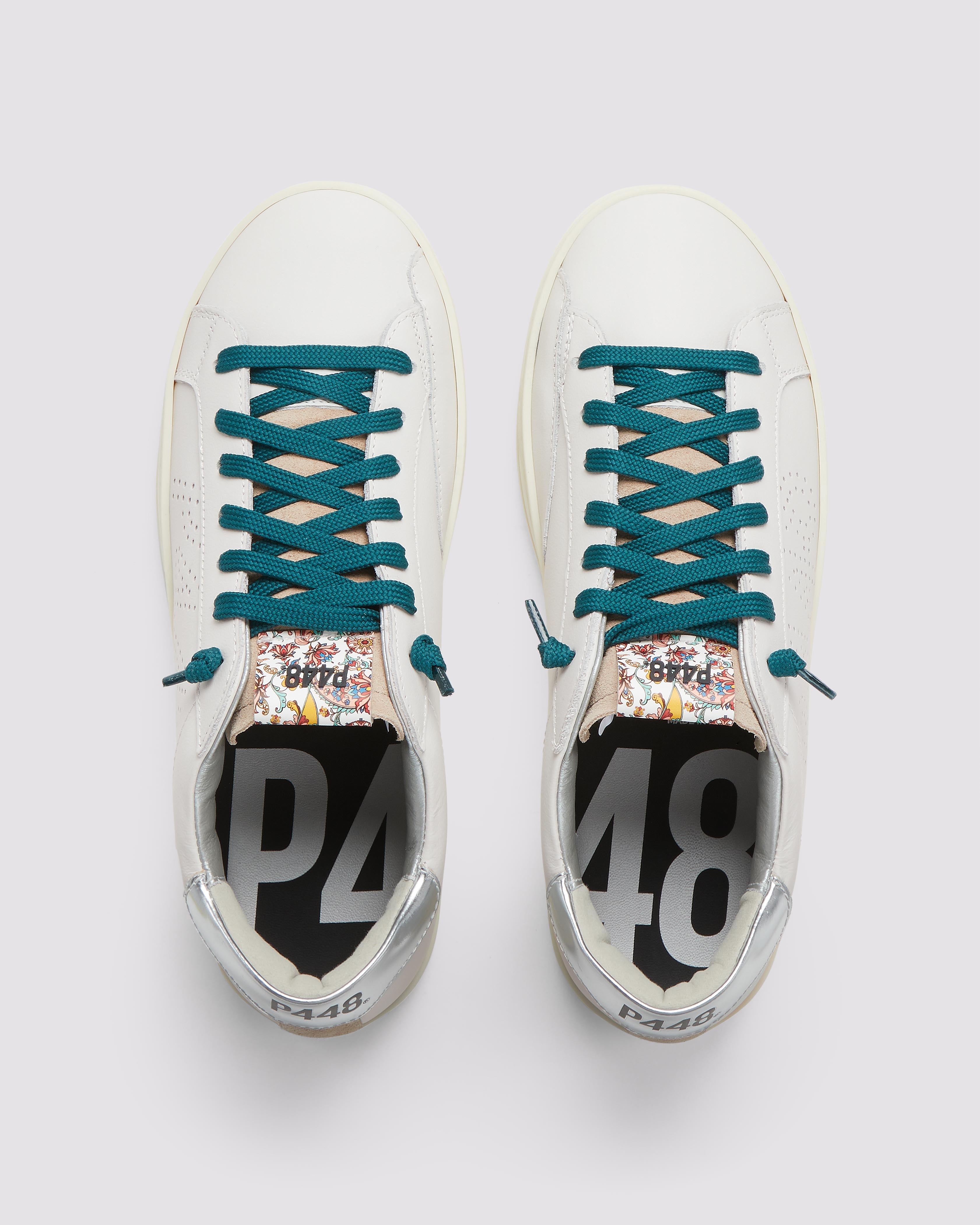 iPhone8 白 John Recycled White/Silver Sneaker – P448