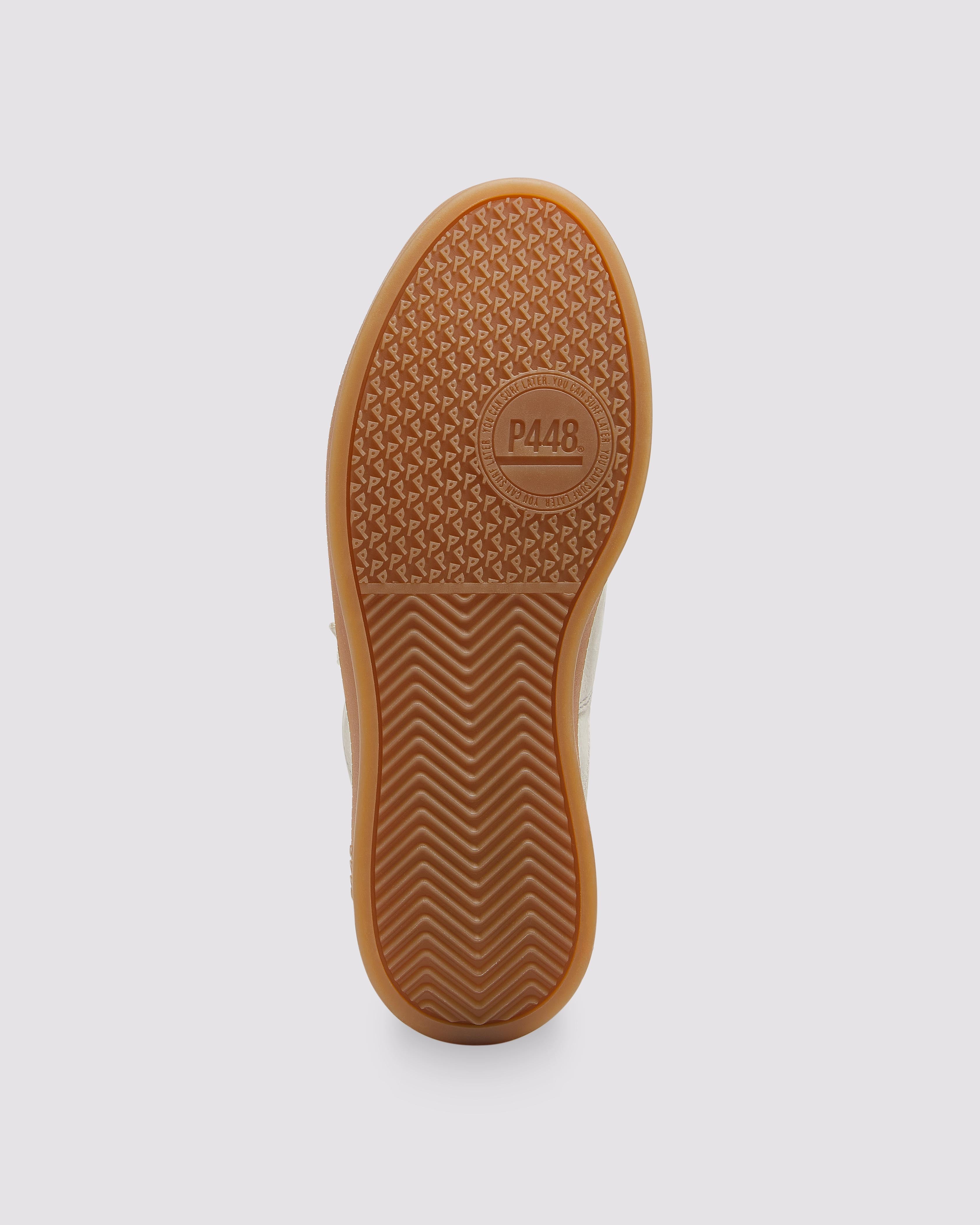 Monza Mojito - Men's Low-Top Cream Nubuck Sneaker – P448