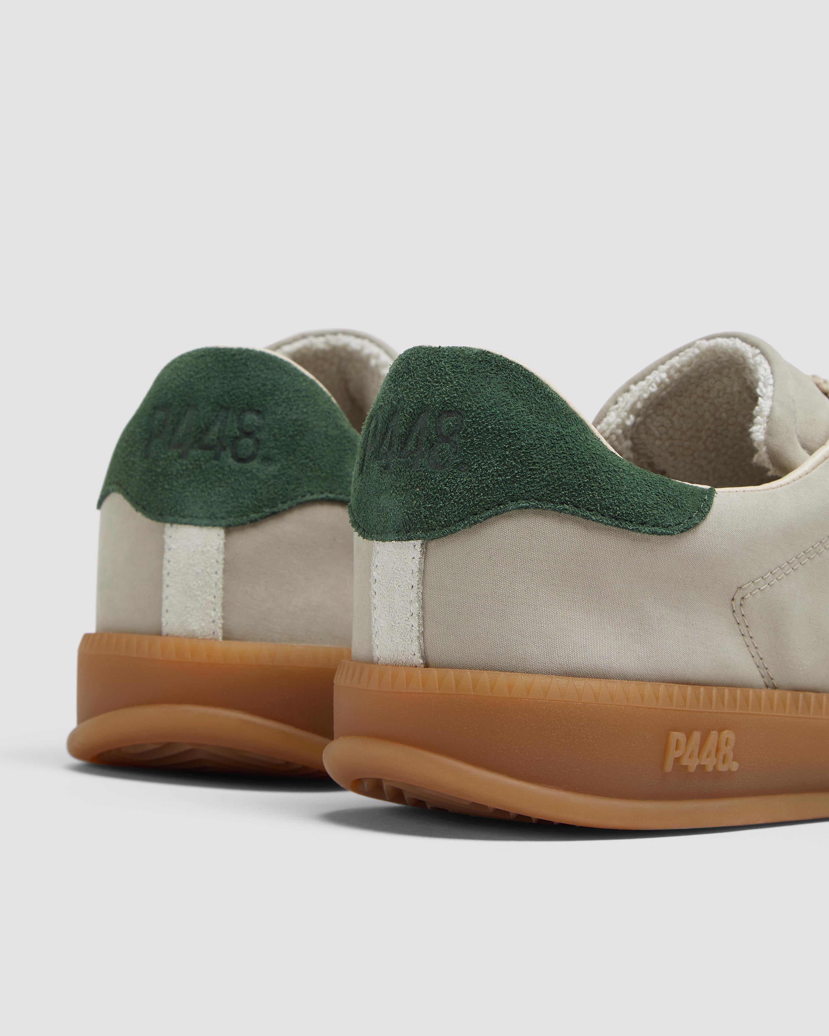 Monza Cedar - Men's Low-Top Beige Nylon Sneaker – P448