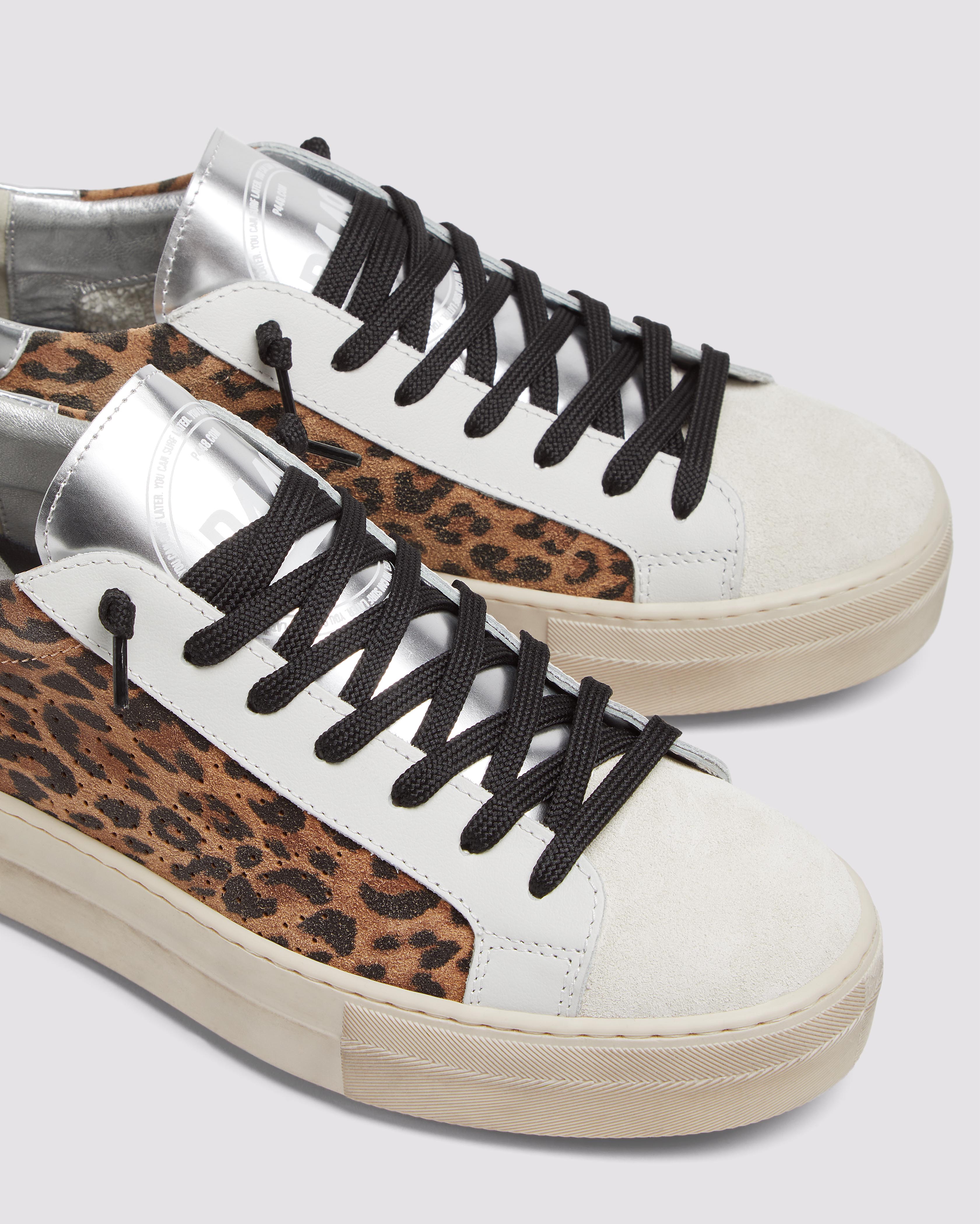 Thea Leopard/Silver - Women's Platform Sneaker | P448