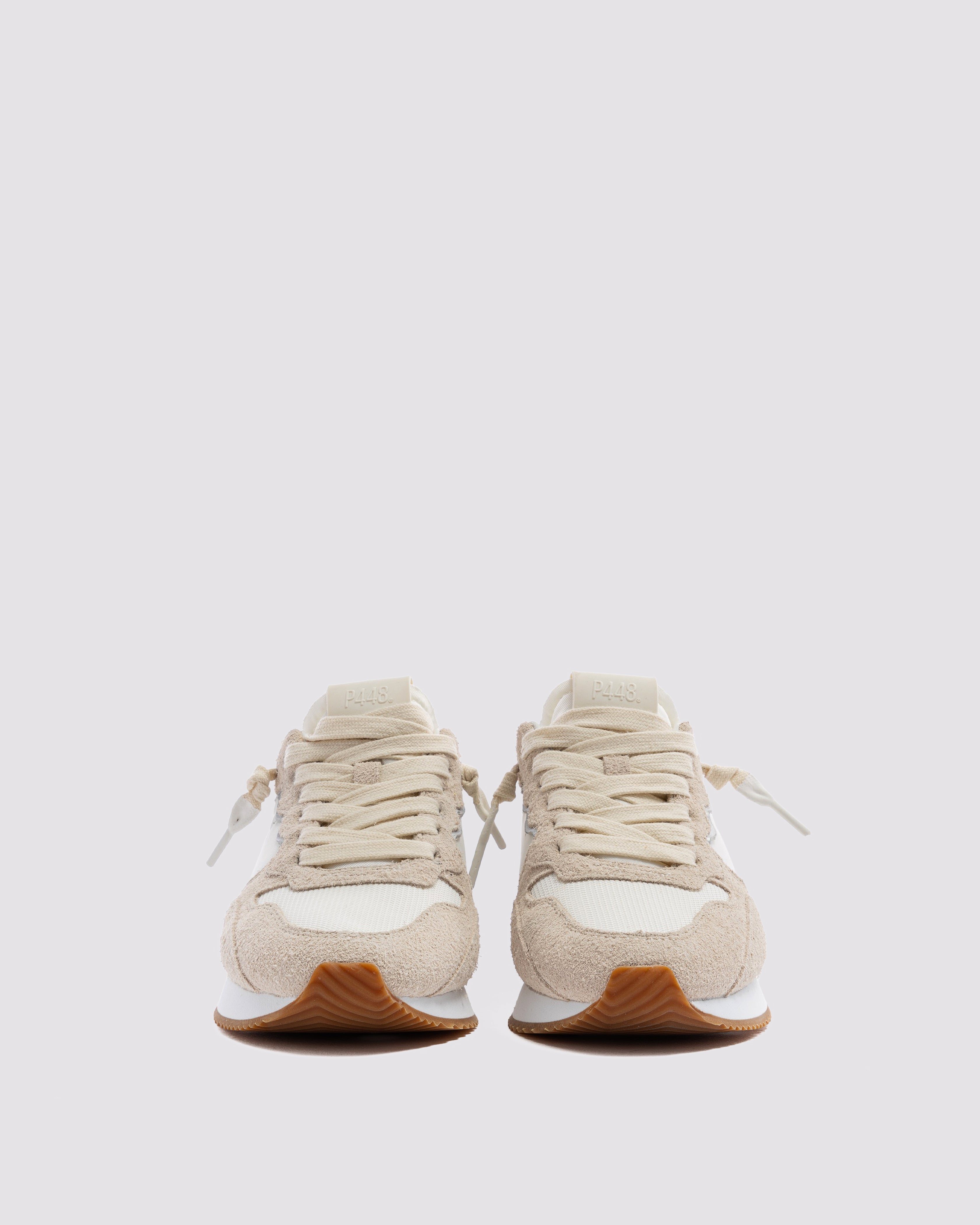 Jesse White- Women's Low-Top White Retro Runner – P448