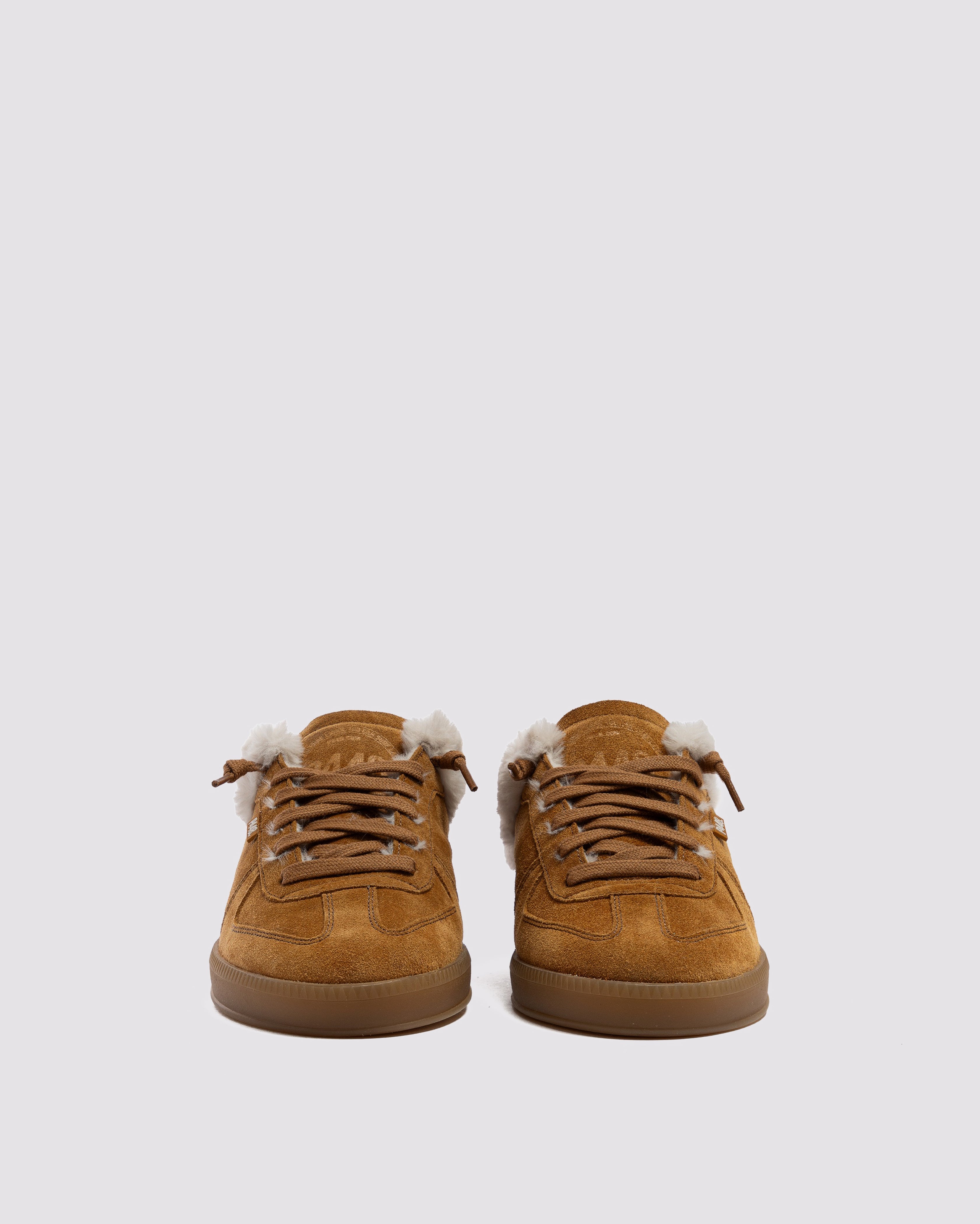 Monaco Chestnut - Women's Low-Top Camel Suede Mule Sneaker – P448 Monaco Chestnut - Women's Low-Top Camel Suede Mule Sneaker – P448
