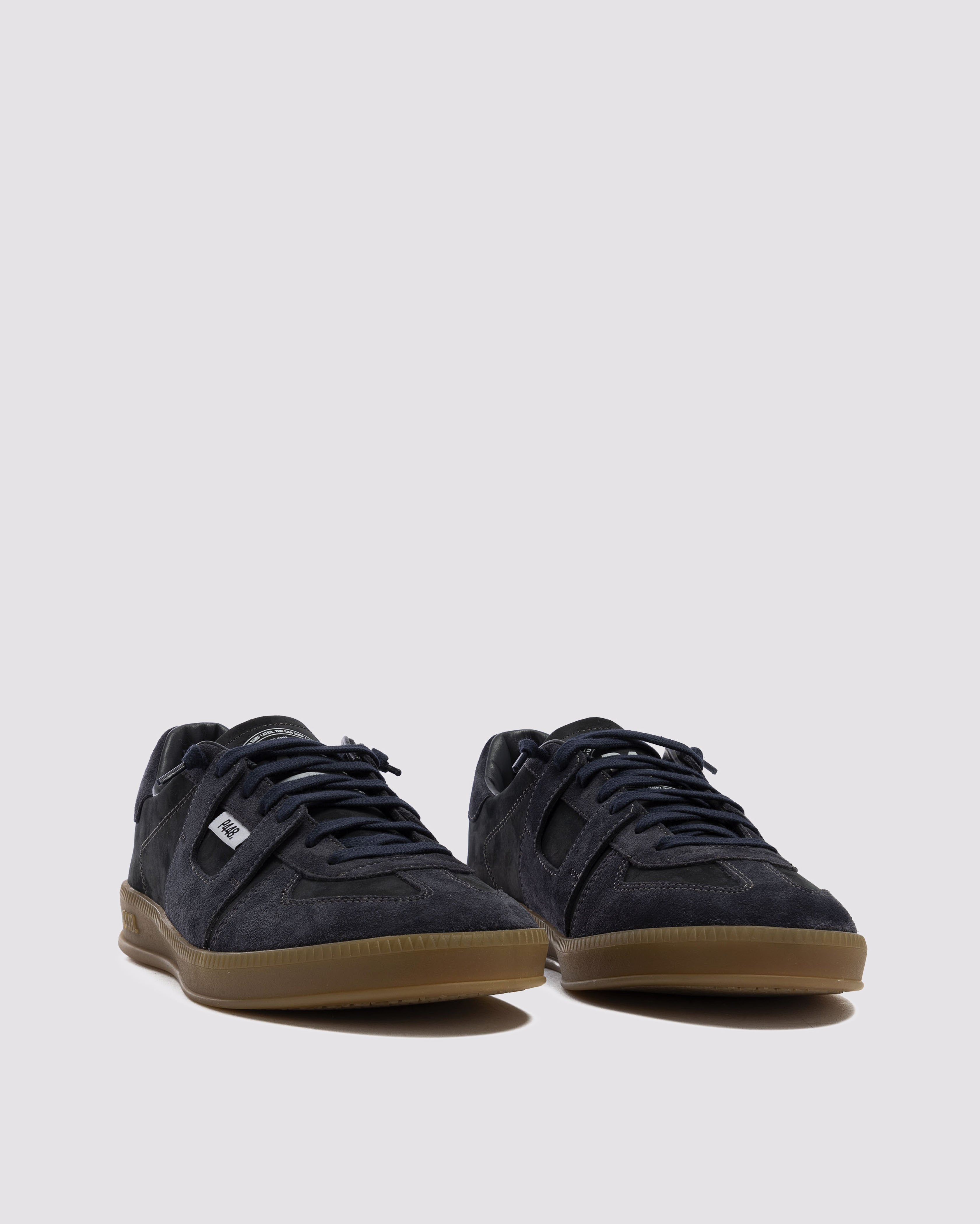 Monza All Blue - Men's Low-Top Blue Nubuck & Suede Sneaker – P448