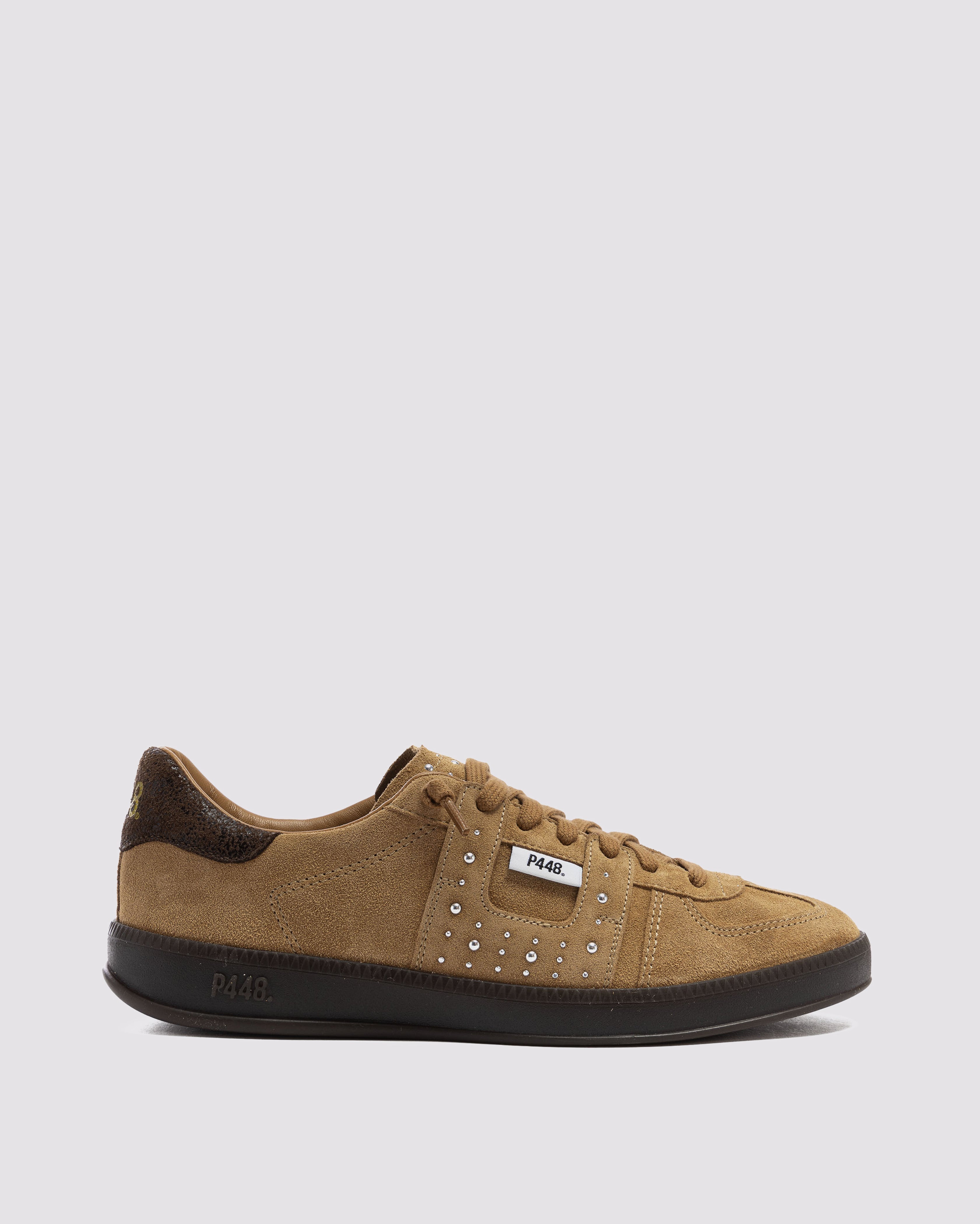 Monza Cognac - Women's Low-Top Brown Suede Sneaker – P448