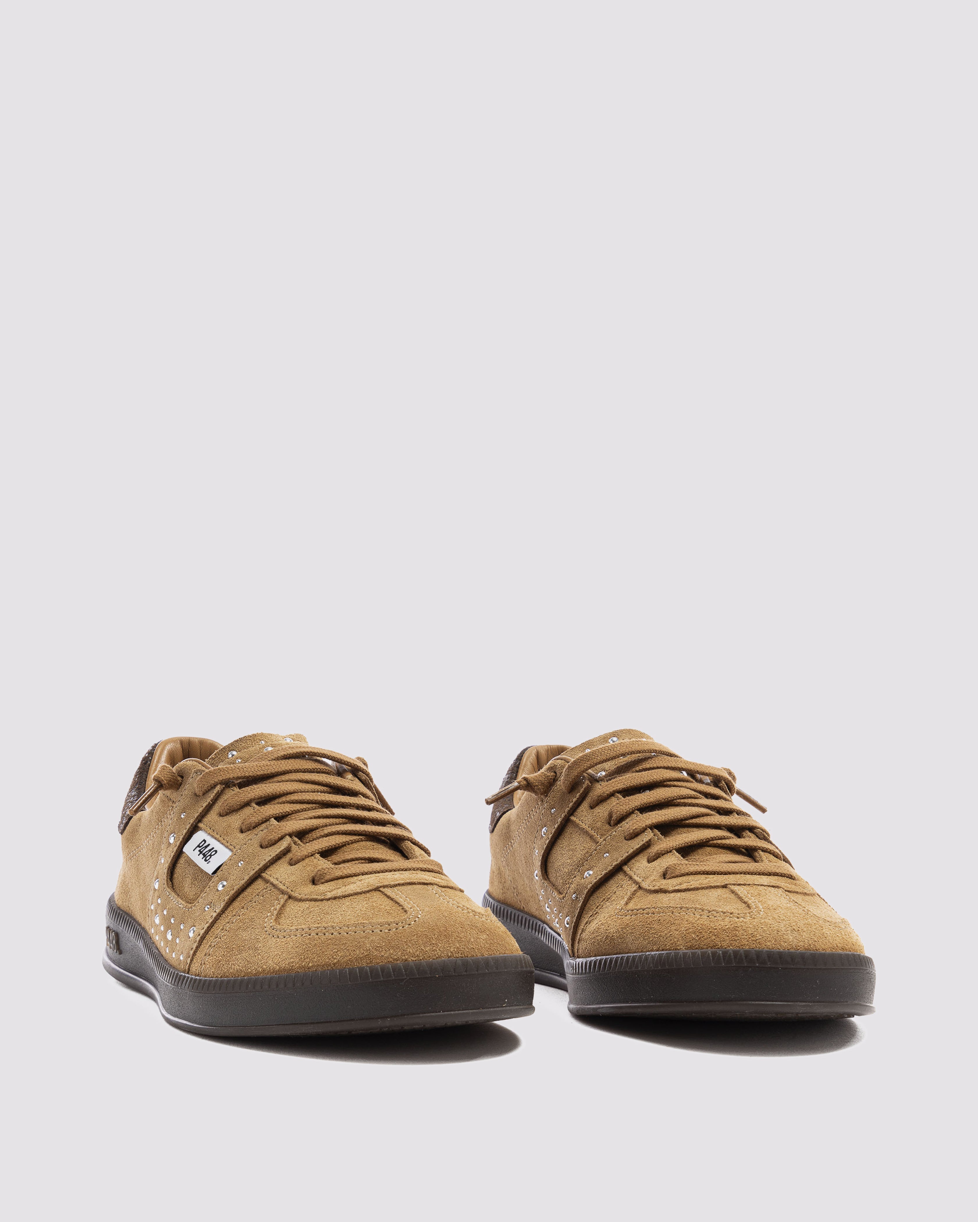 Monza Cognac - Women's Low-Top Brown Suede Sneaker – P448