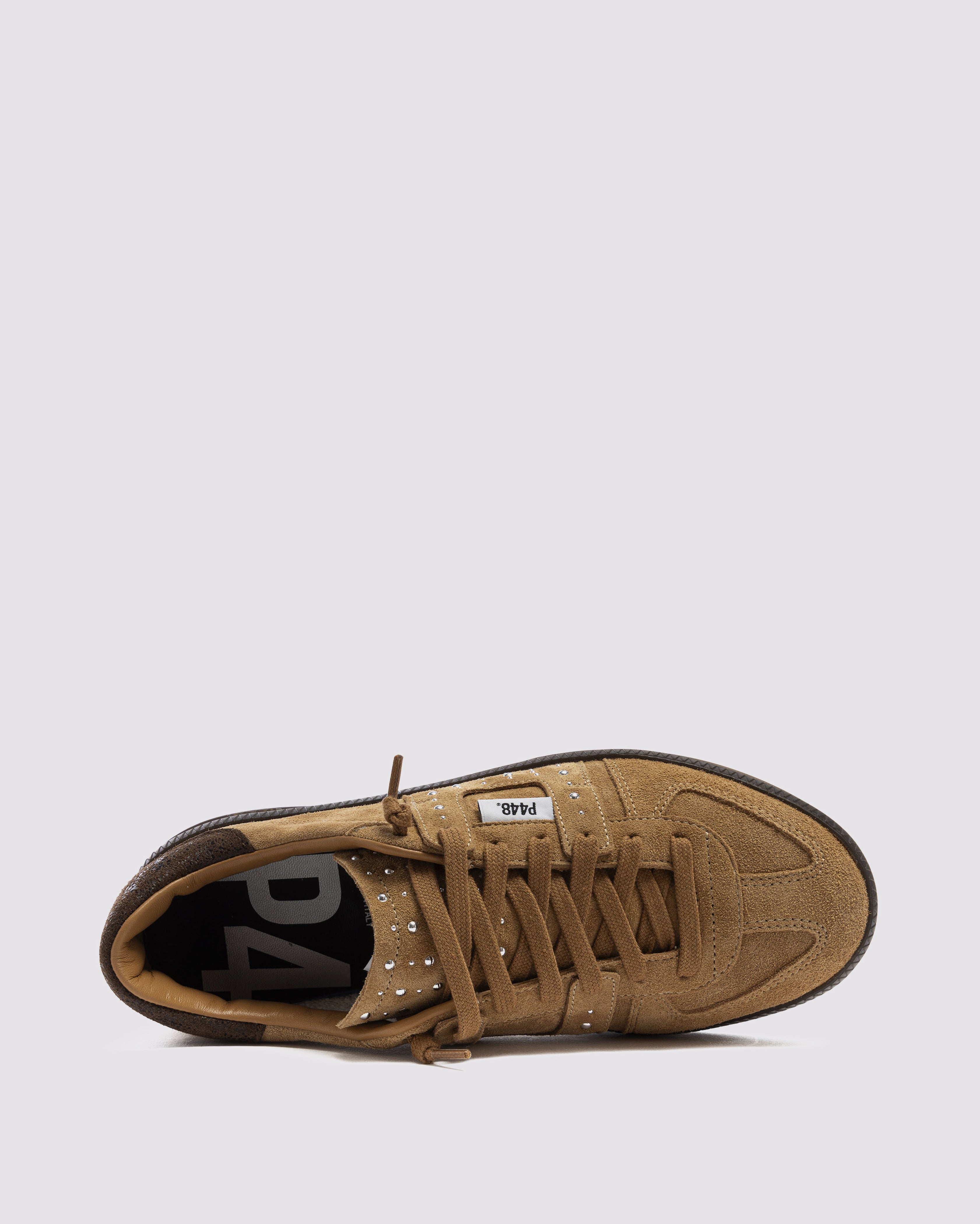 Monza Cognac - Women's Low-Top Brown Suede Sneaker – P448