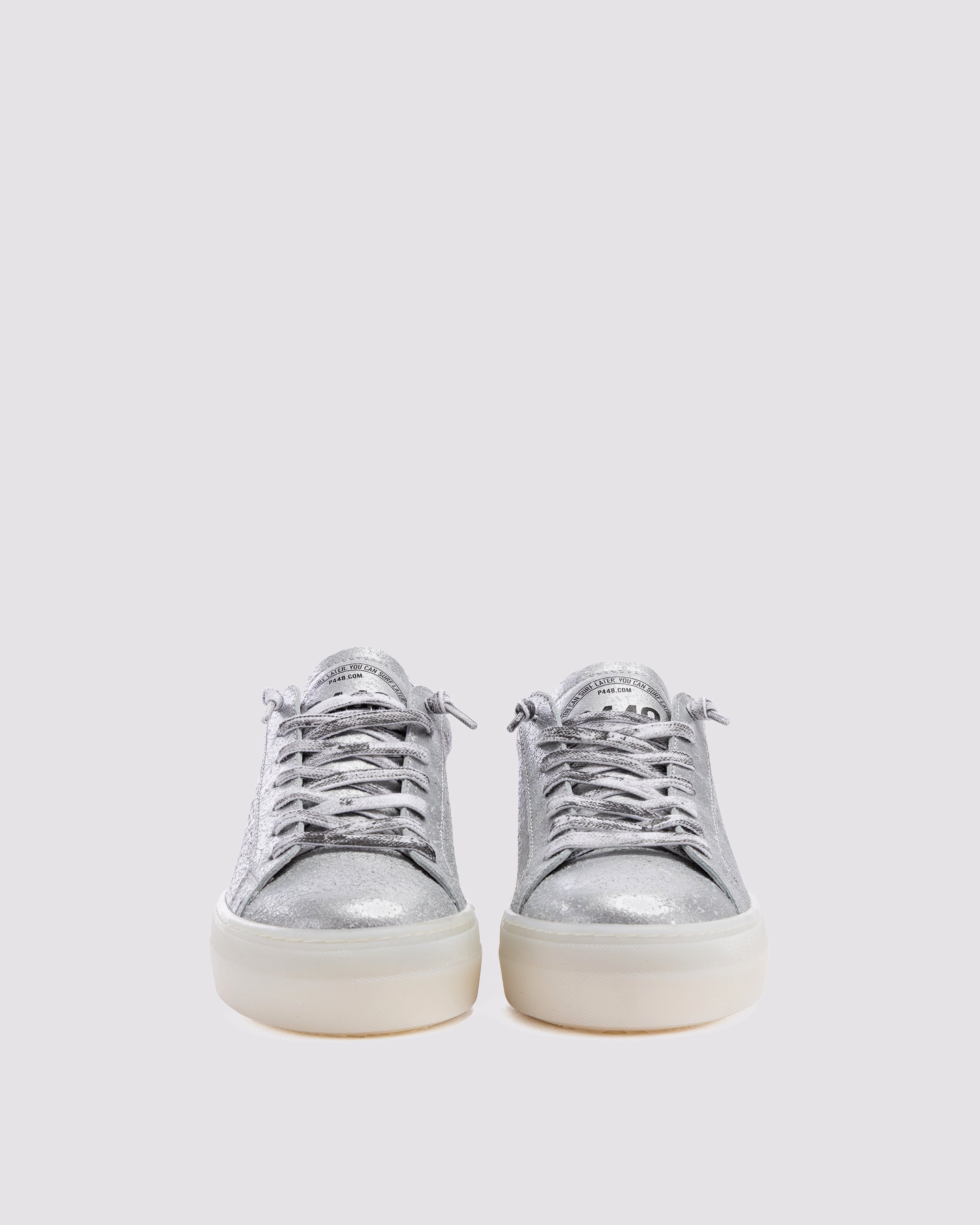 Thea Matte Silver - Women's Platform Sneaker | P448