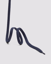 Side angle of dark blue laces