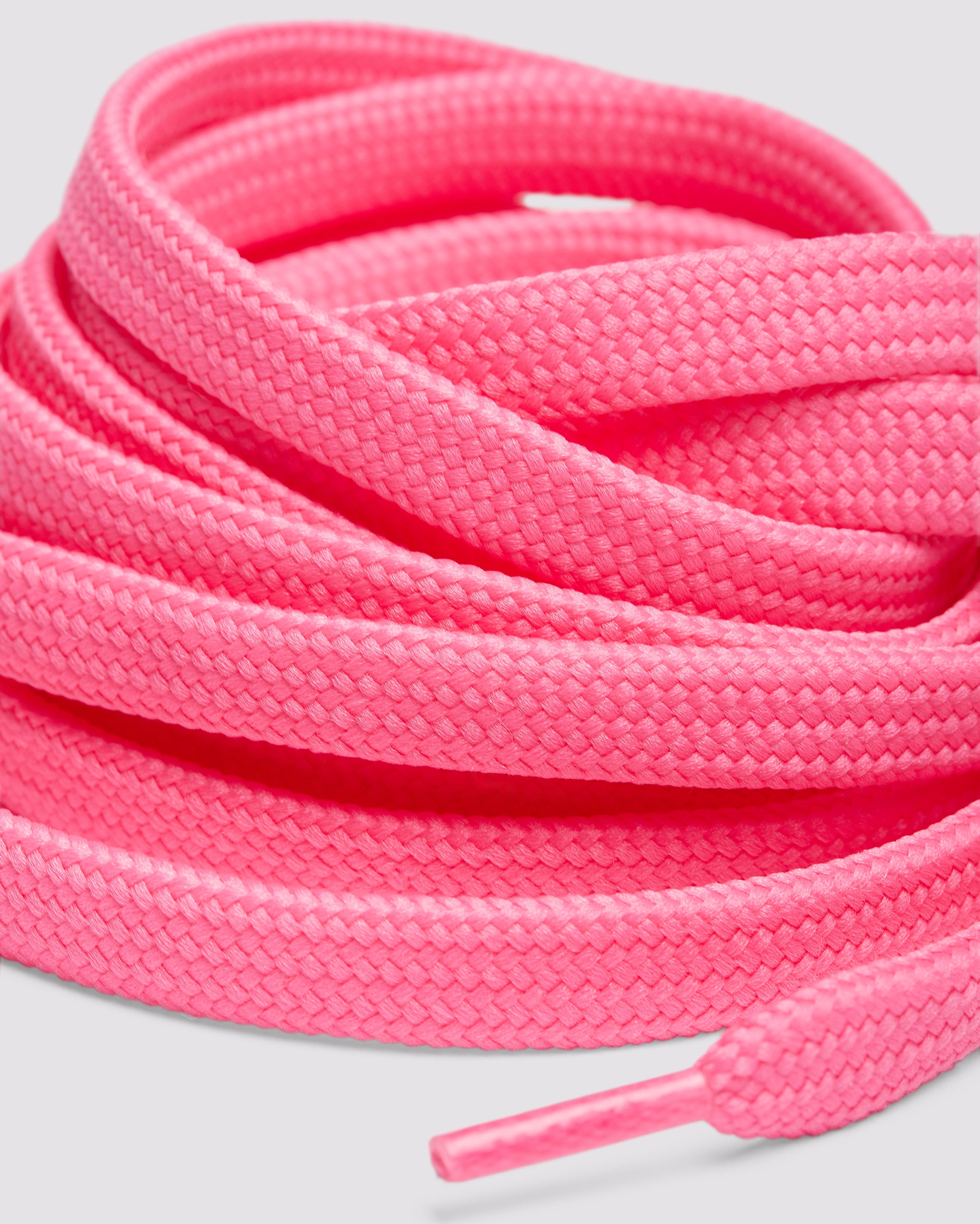 Tie Shoelaces Pastel Pink Shoelaces Pair Pack- Baby Pink, Bubble