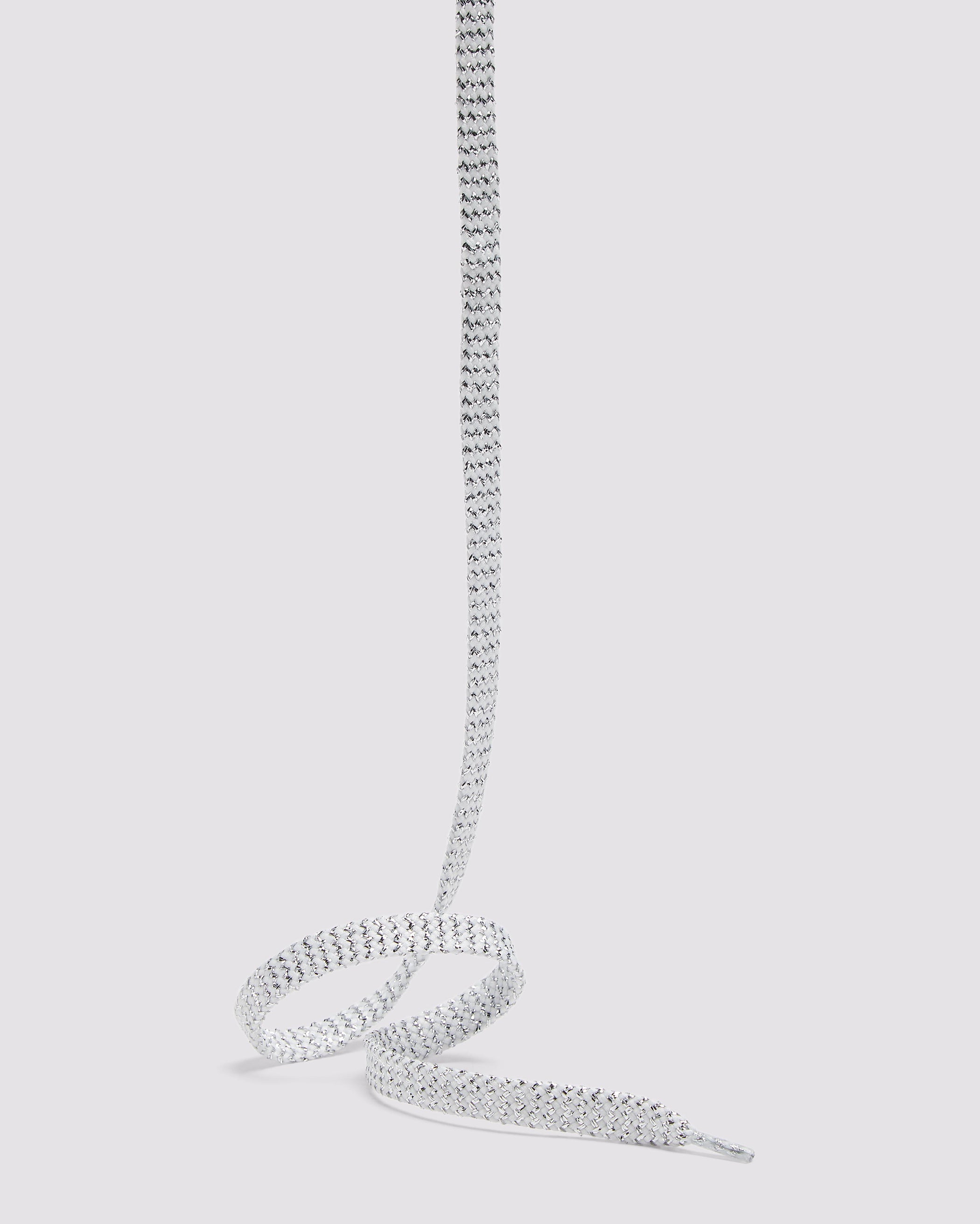Shoelaces White Silver