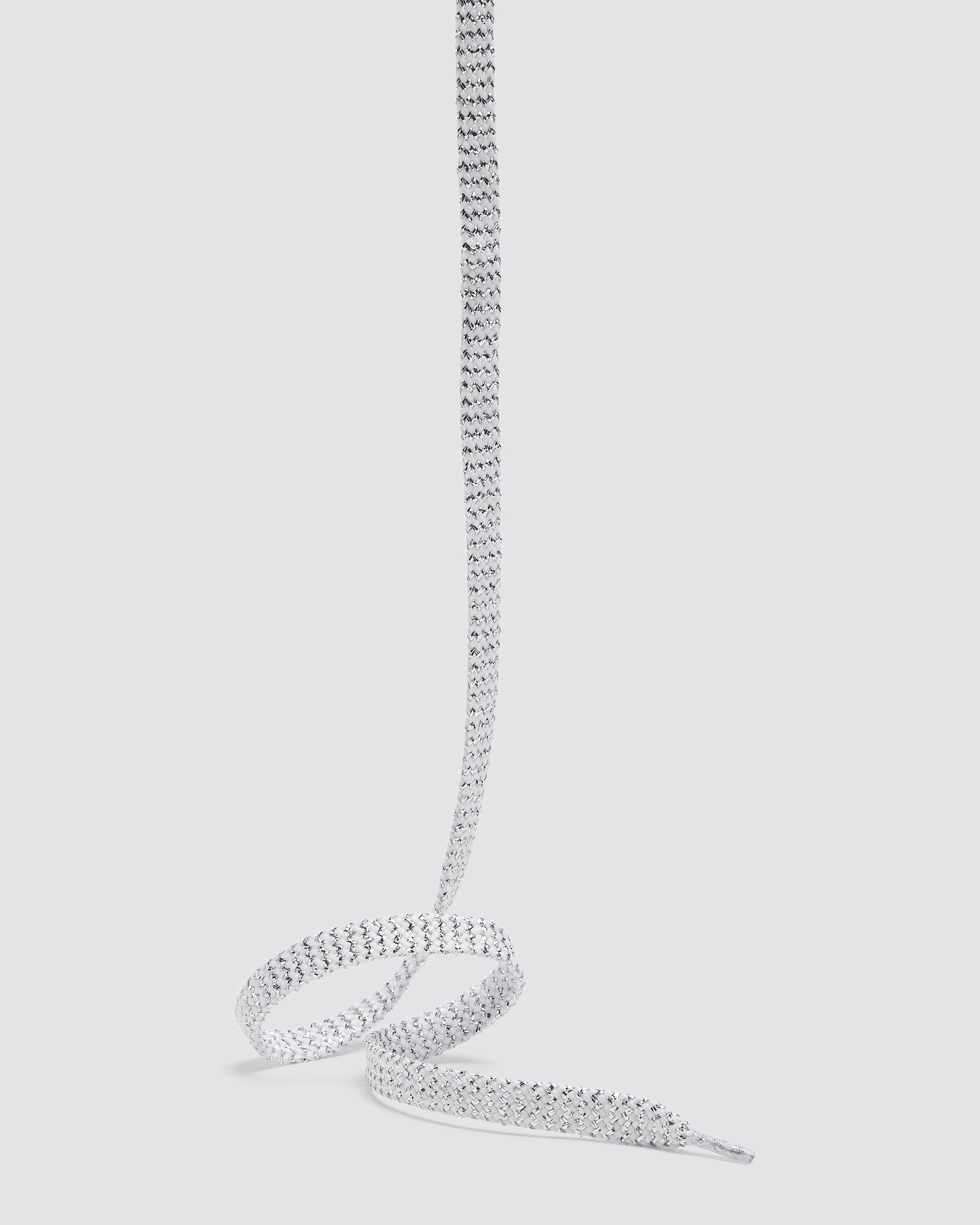 Shoelaces White Silver