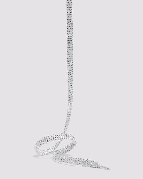 Shoelaces White Silver