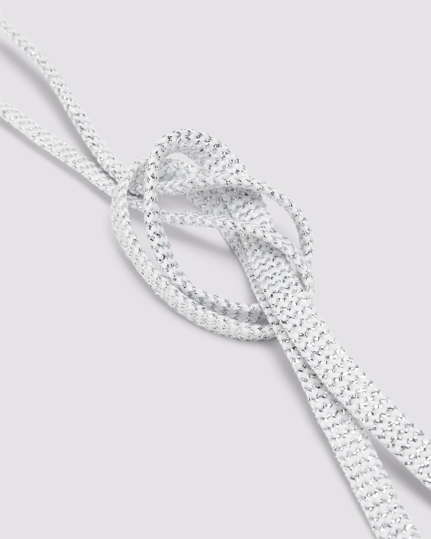 Shoelaces White Silver