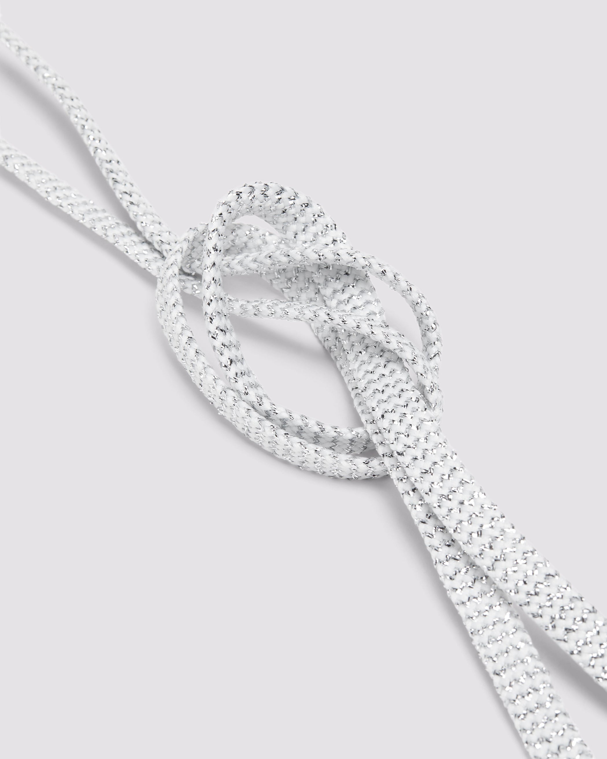 Shoelaces White Silver
