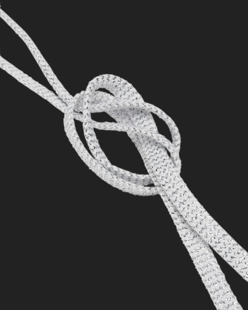 Shoelaces White Silver