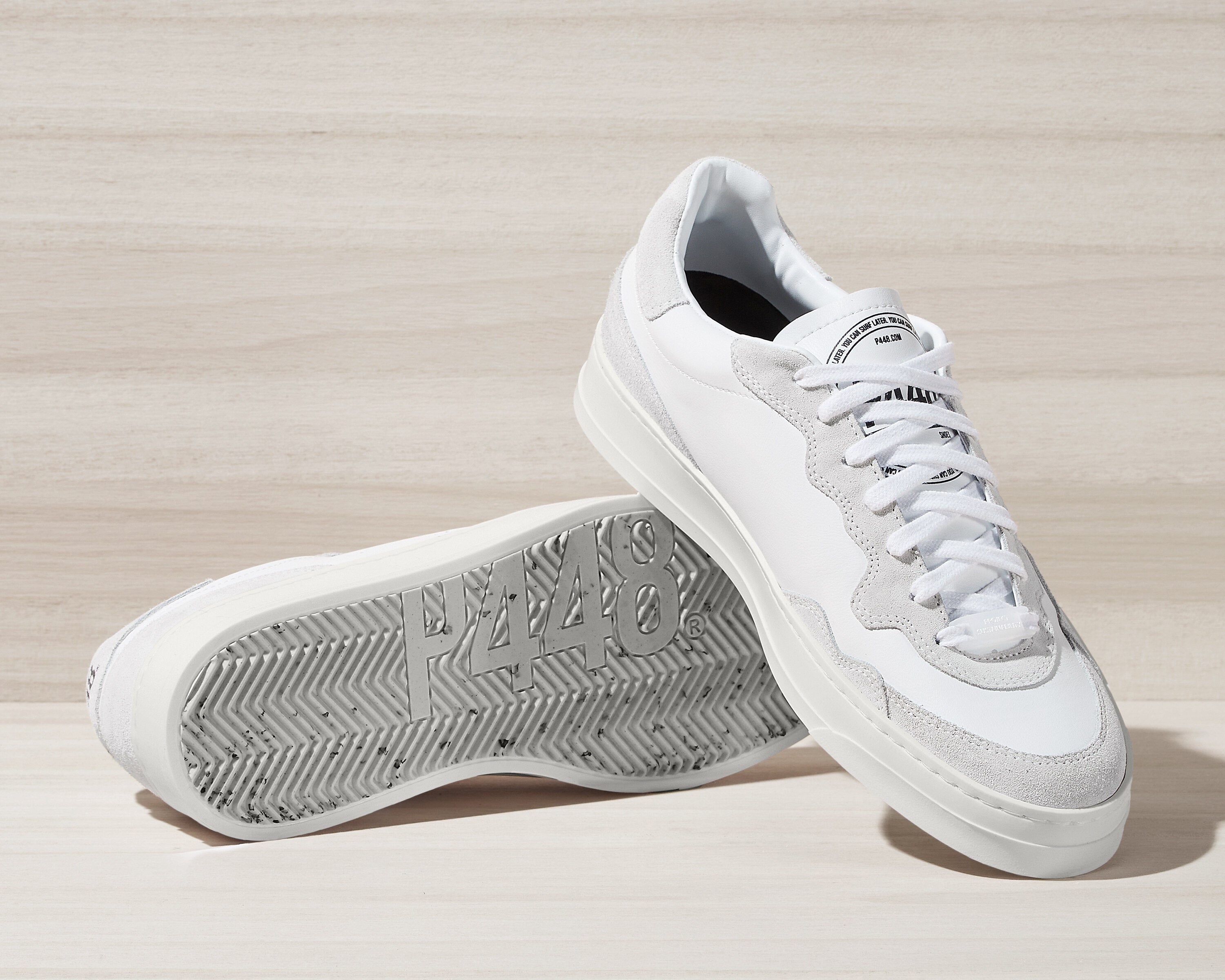 Bali Recycled White/White Sneaker – P448