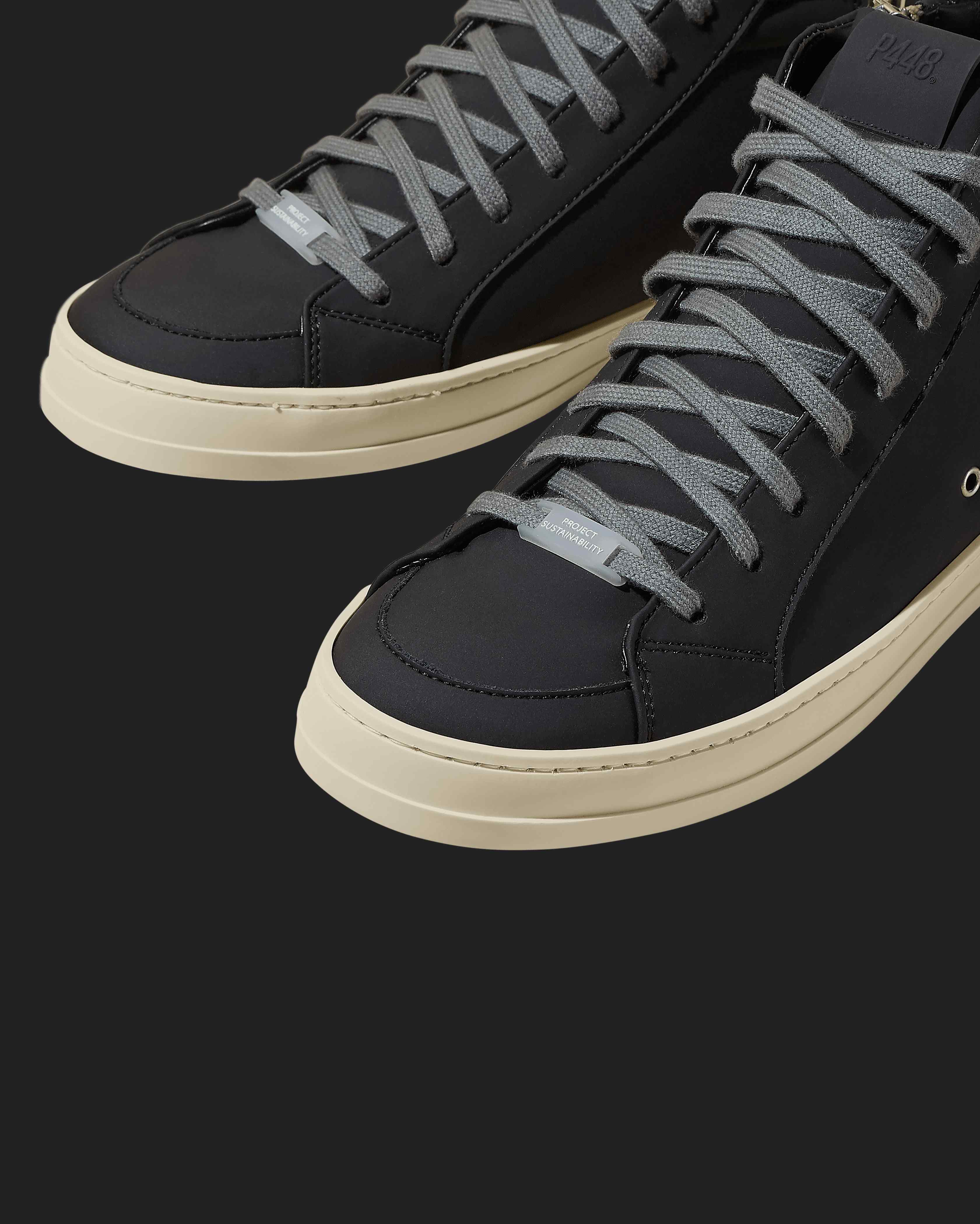 Skate Recycled Black Sneaker – P448