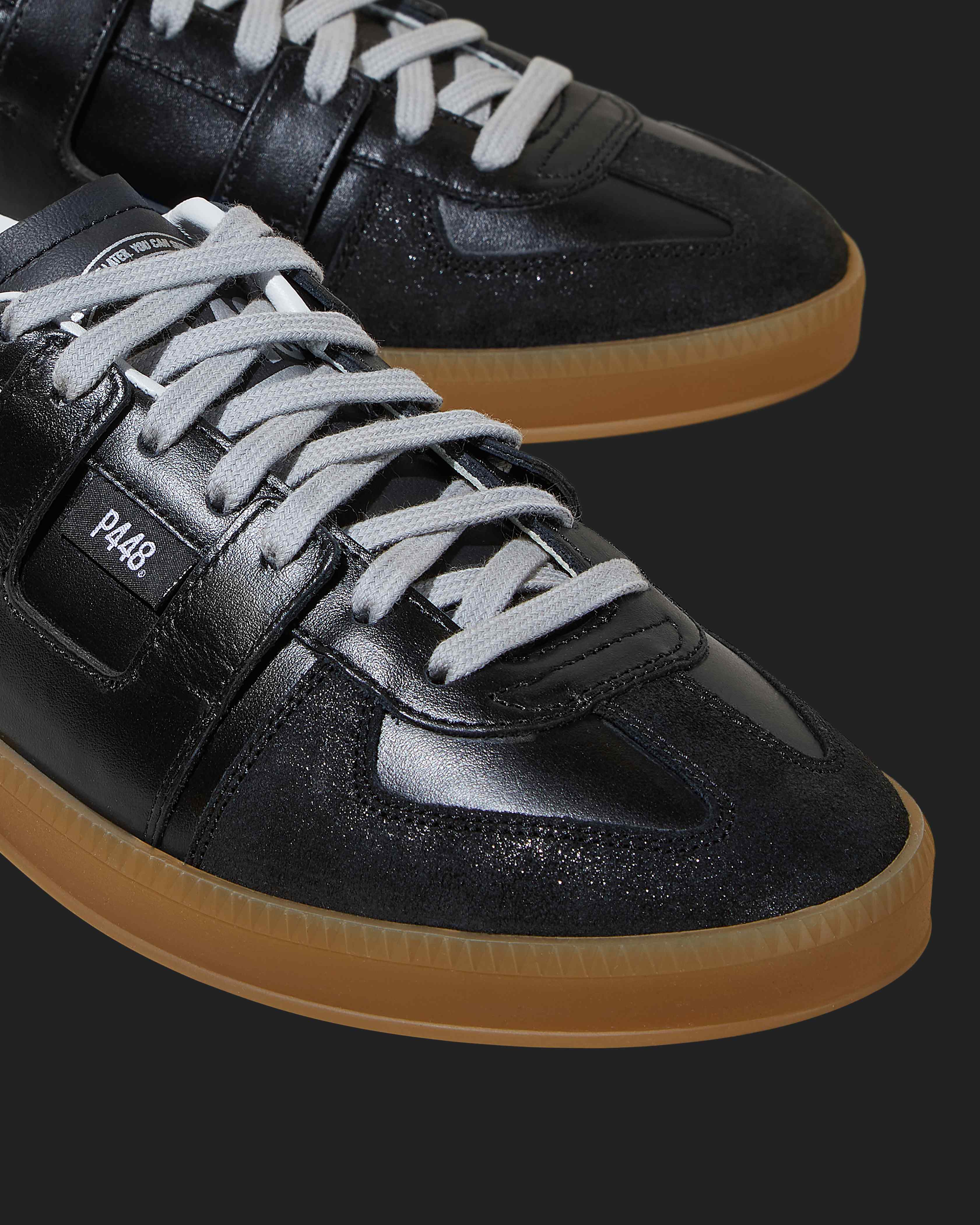 ●BLACK MENAGERIE Skate Recycled Black Sneaker – P448
