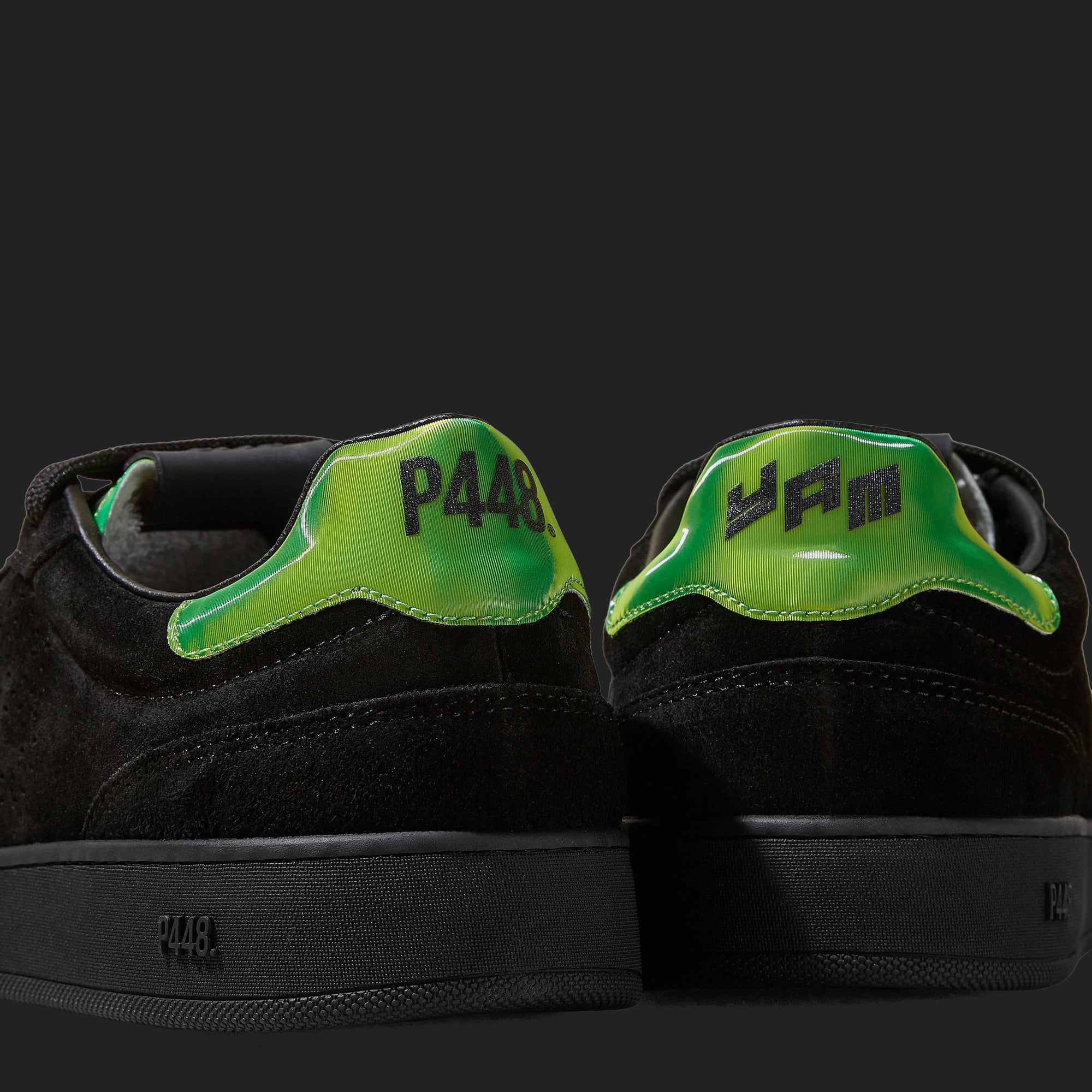 Yam Black/Neon Green Sneaker – P448