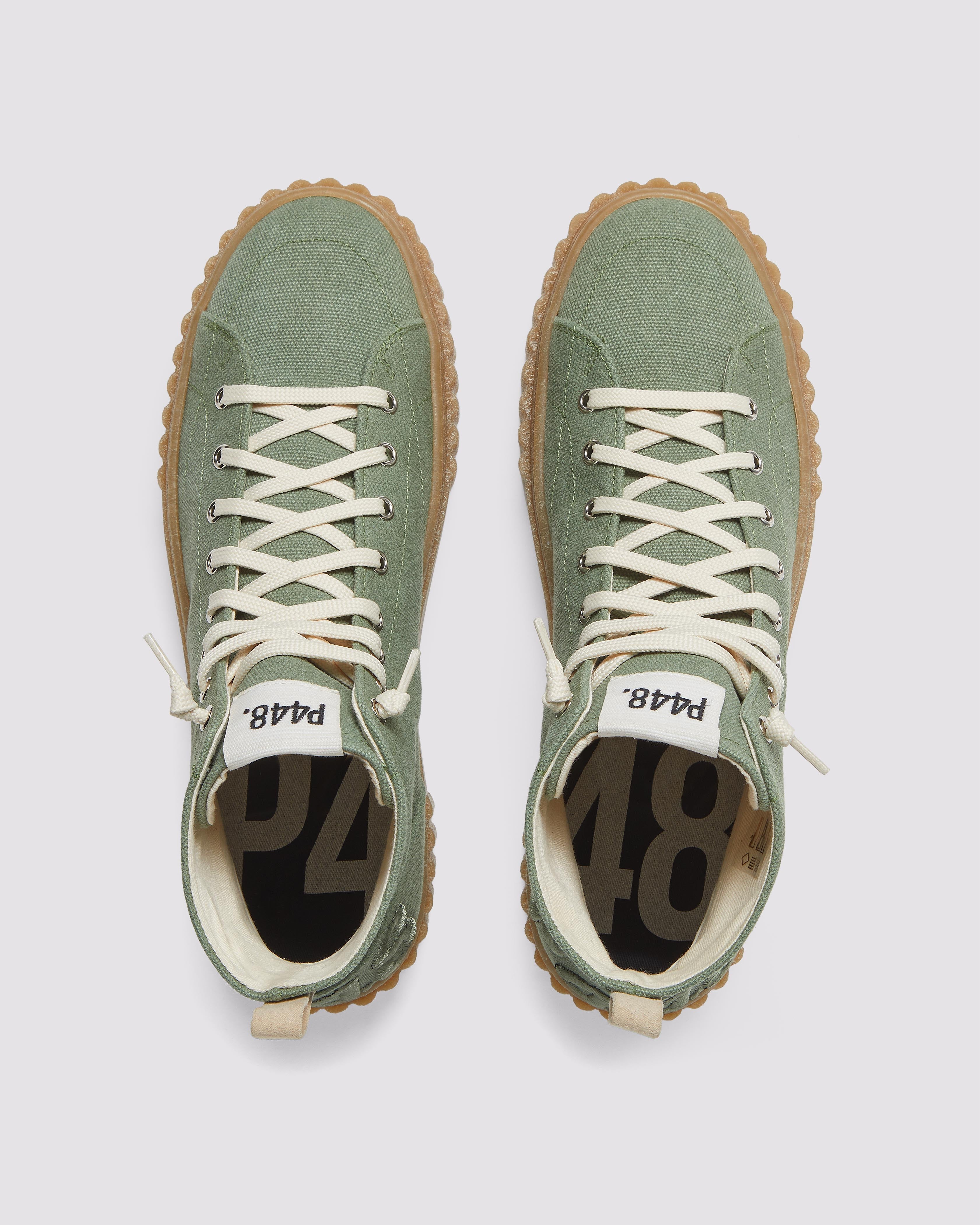 CreeperHi Olive Canvas Sneaker – P448