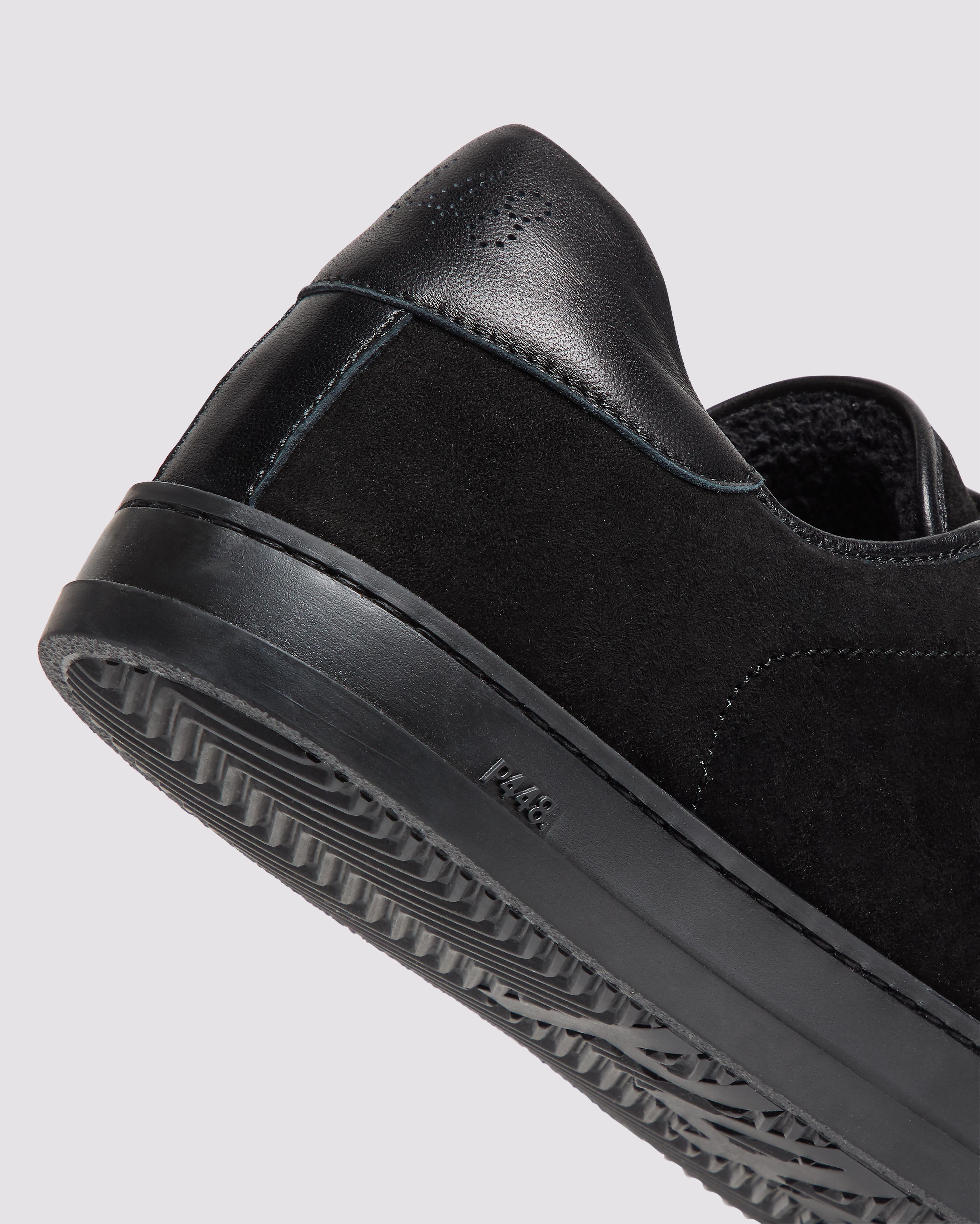 John Velcro Black Sneaker P448