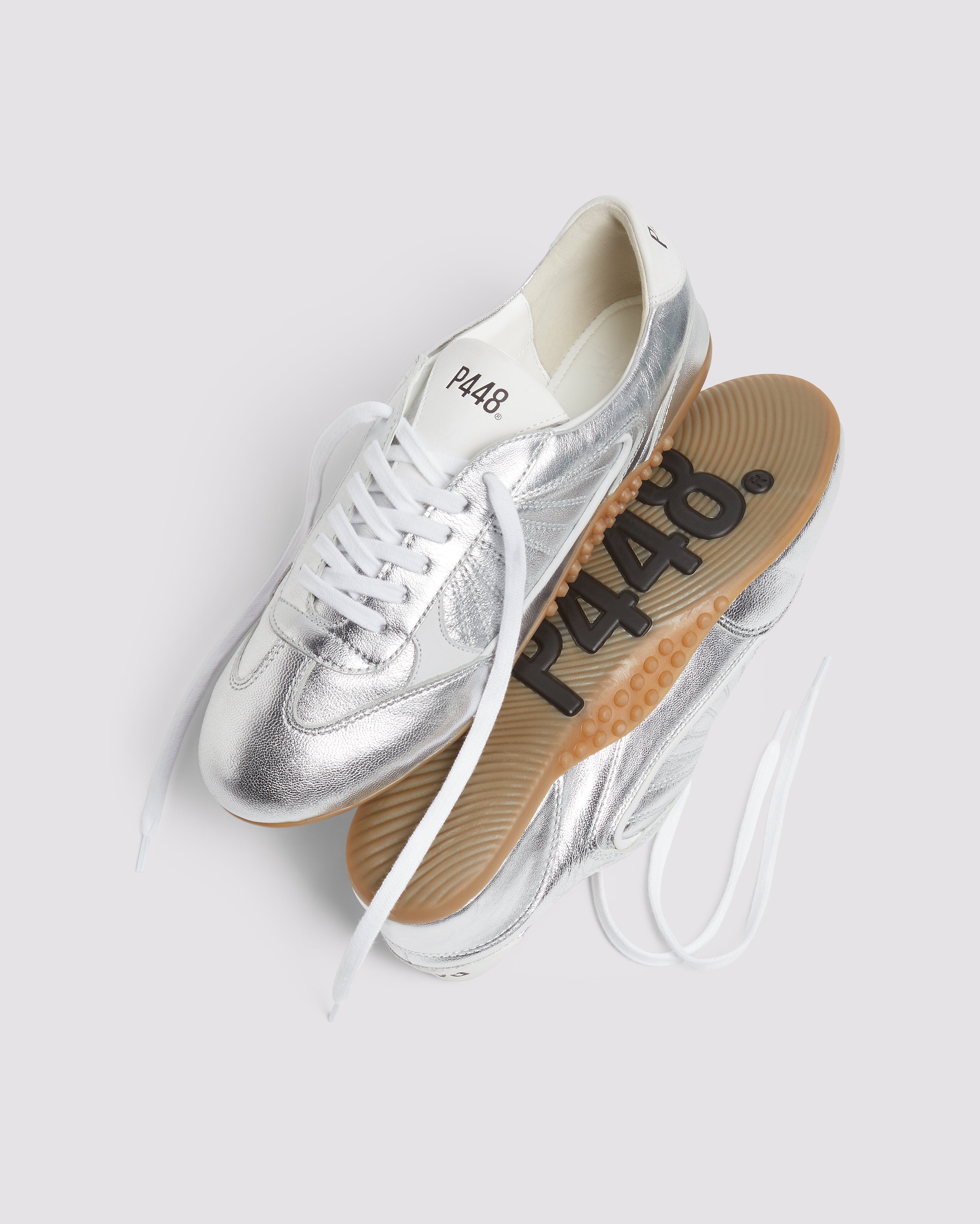 【美品】 Q44875 PURE L BOA シルバー Lisbon Silver - Women's Sneaker | P448