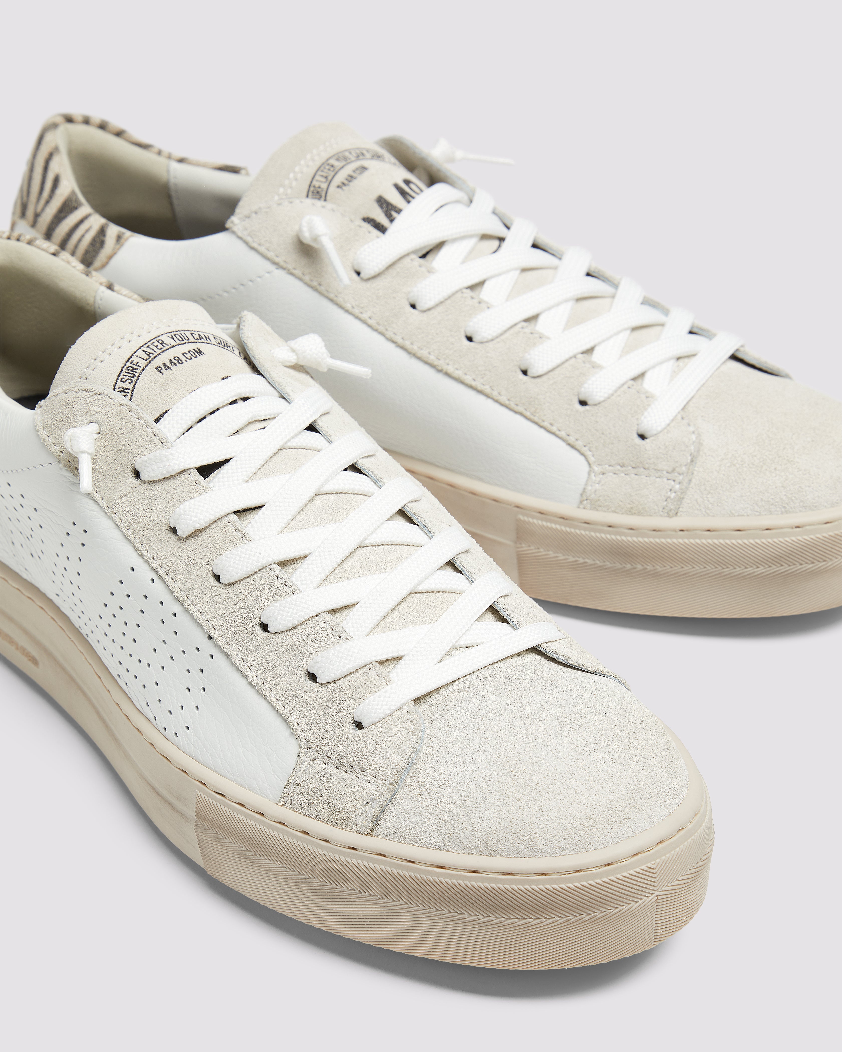 Thea Zebra White - Women's Platform Sneaker | P448